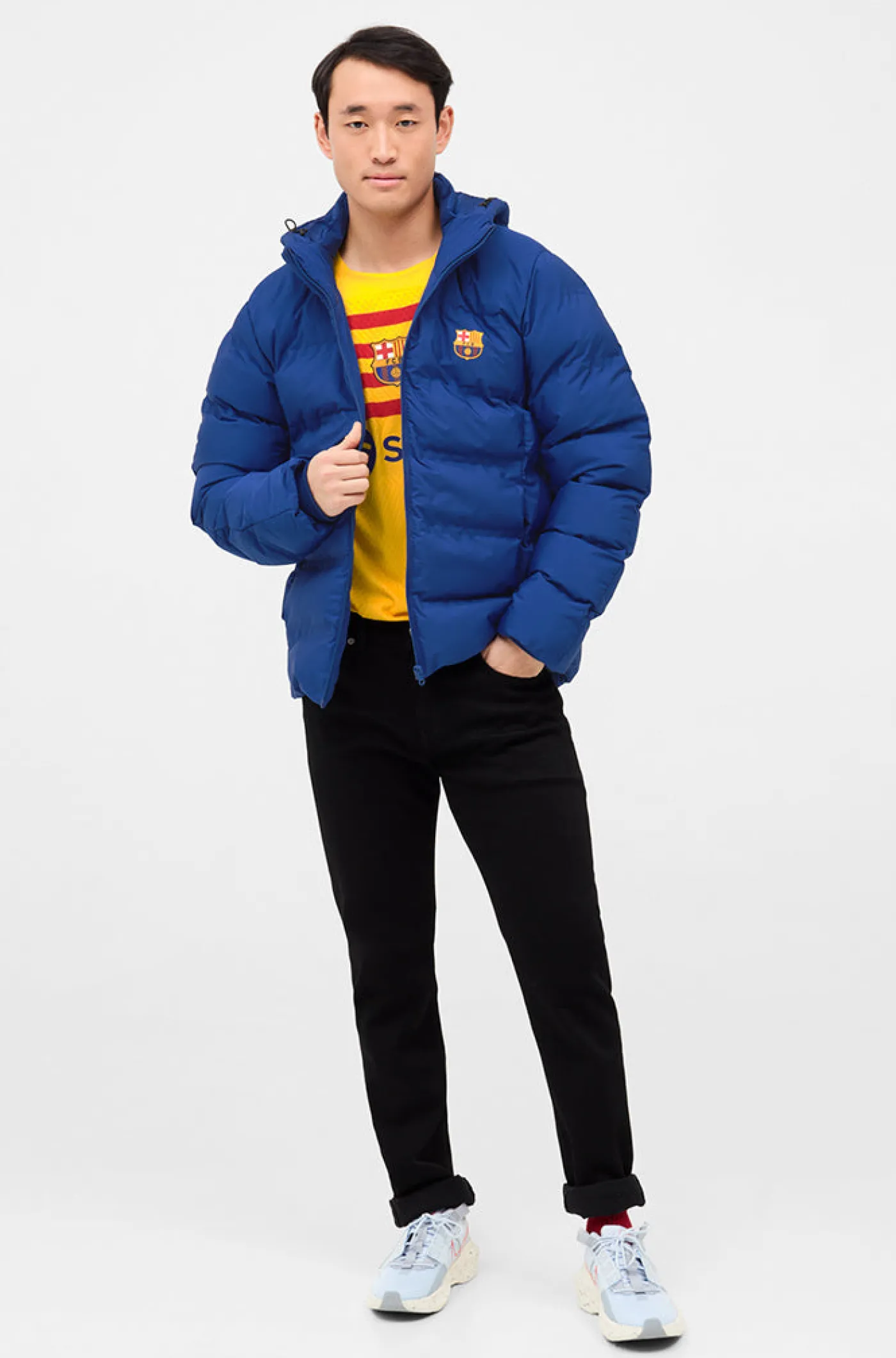 Online Abrigo acolchado Barça Hombre Abrigos Y Chaquetas