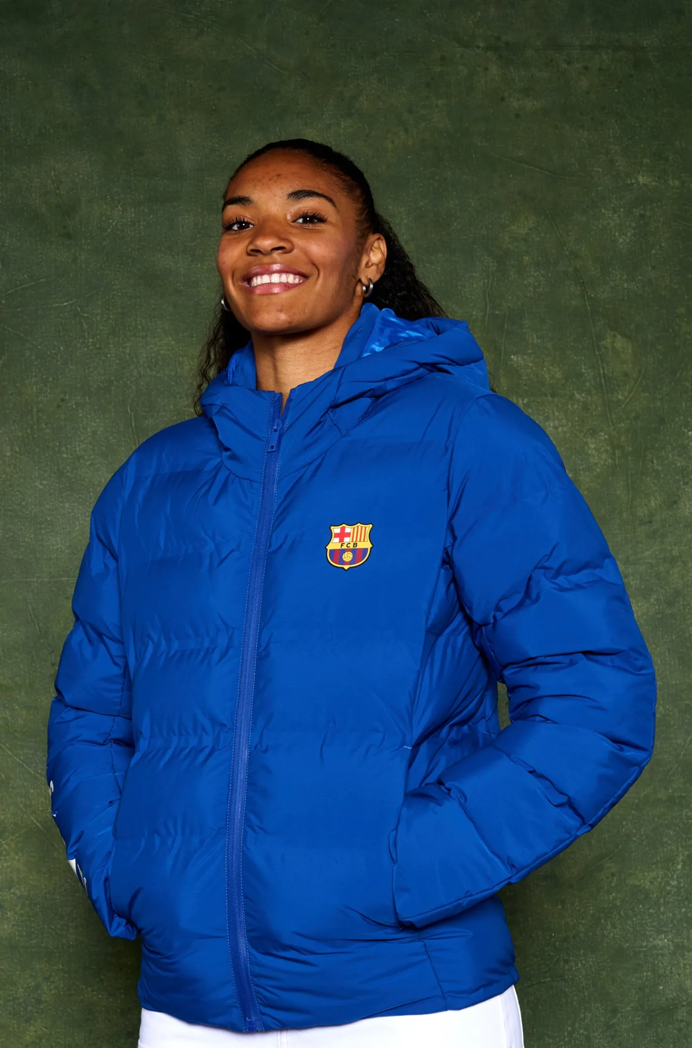 Shop Abrigo acolchado Barça Since Mujer Abrigos Y Chaquetas