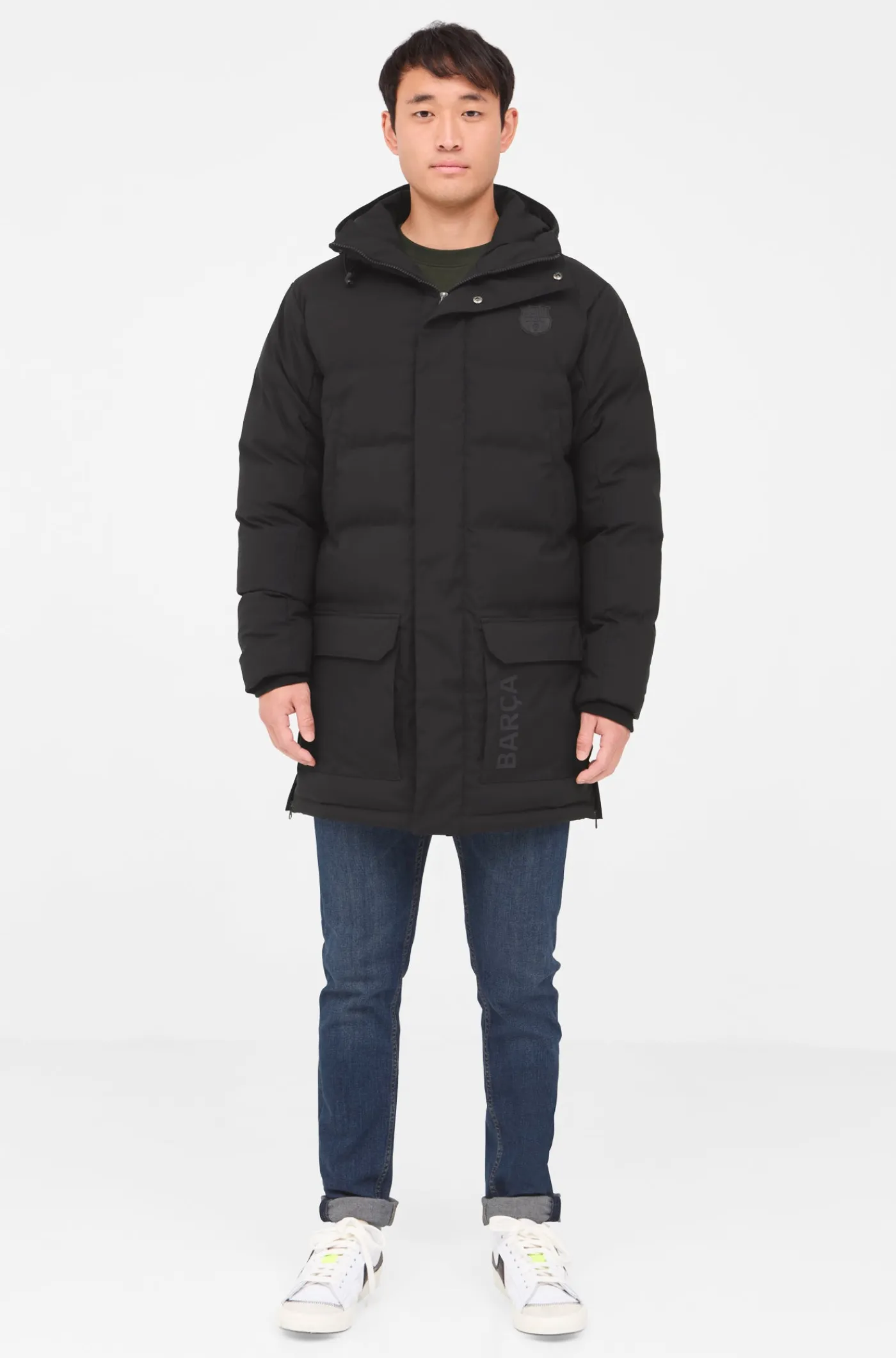 Discount Abrigo negro - Barça Hombre Abrigos Y Chaquetas