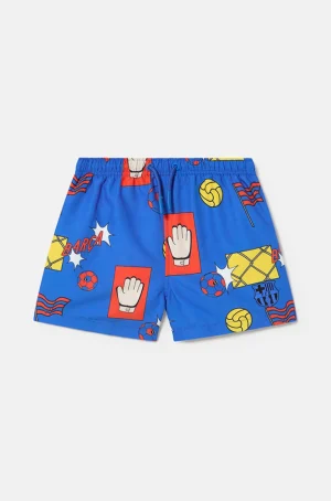 Clearance Bañador azul motivos Barça - Junior Niños Pantalones Y Shorts