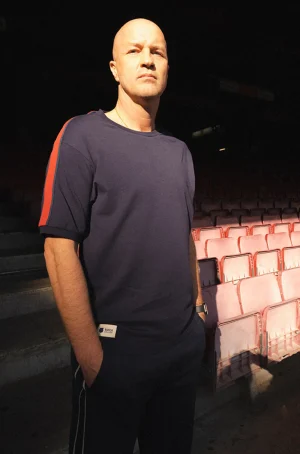 Cheap Camiseta azul Barça + Cruyff Hombre Camisetas Y Polos