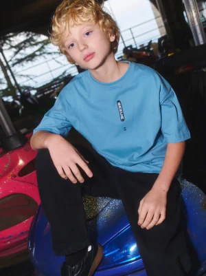 Clearance Camiseta azul Barça – Junior Niños Camisetas Y Polos