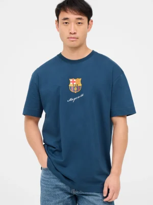 Best Camiseta azul Barça escudo Hombre Camisetas Y Polos