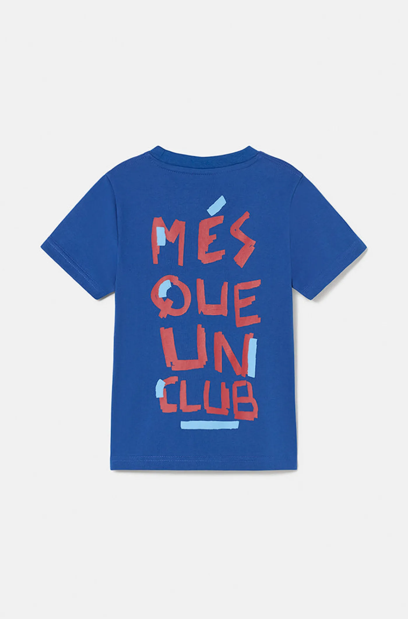 Outlet Camiseta azul "Més que un Club" - Junior Niños Camisetas Y Polos
