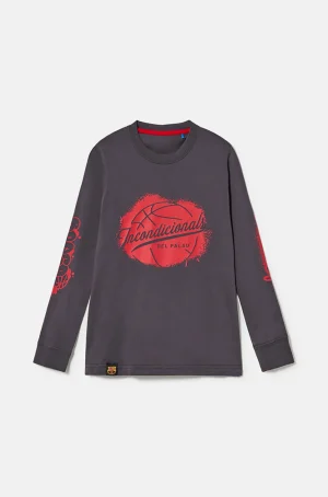 Online Camiseta baloncesto manga larga - Junior Niños Camisetas Y Polos | Basket