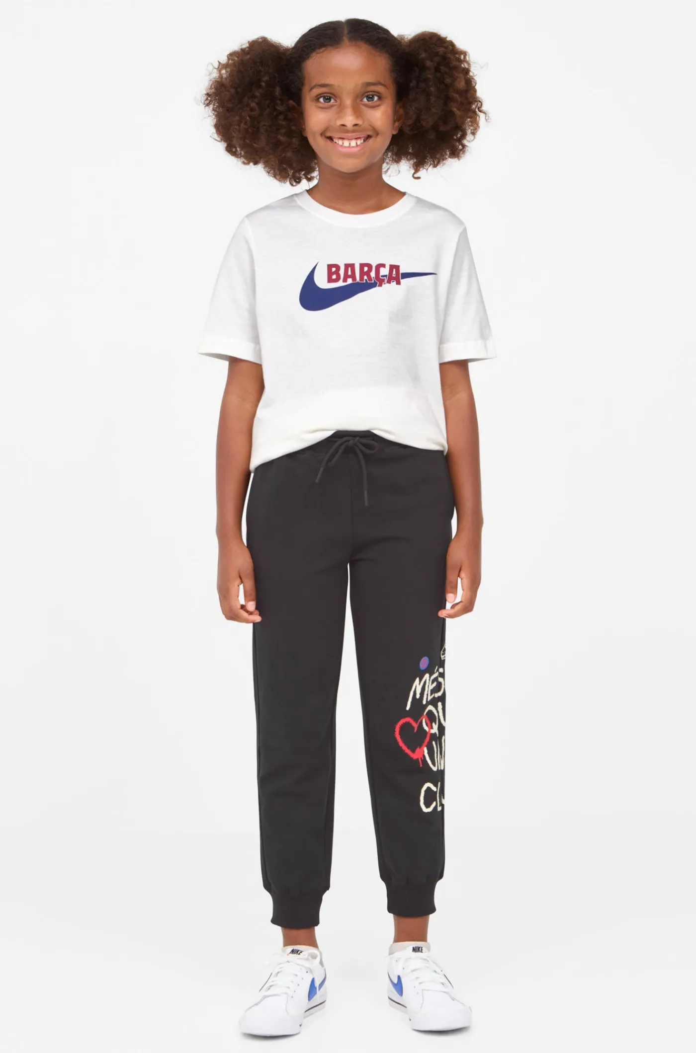 Sale Camiseta blanca Barça Nike - Junior Niños Camisetas Y Polos