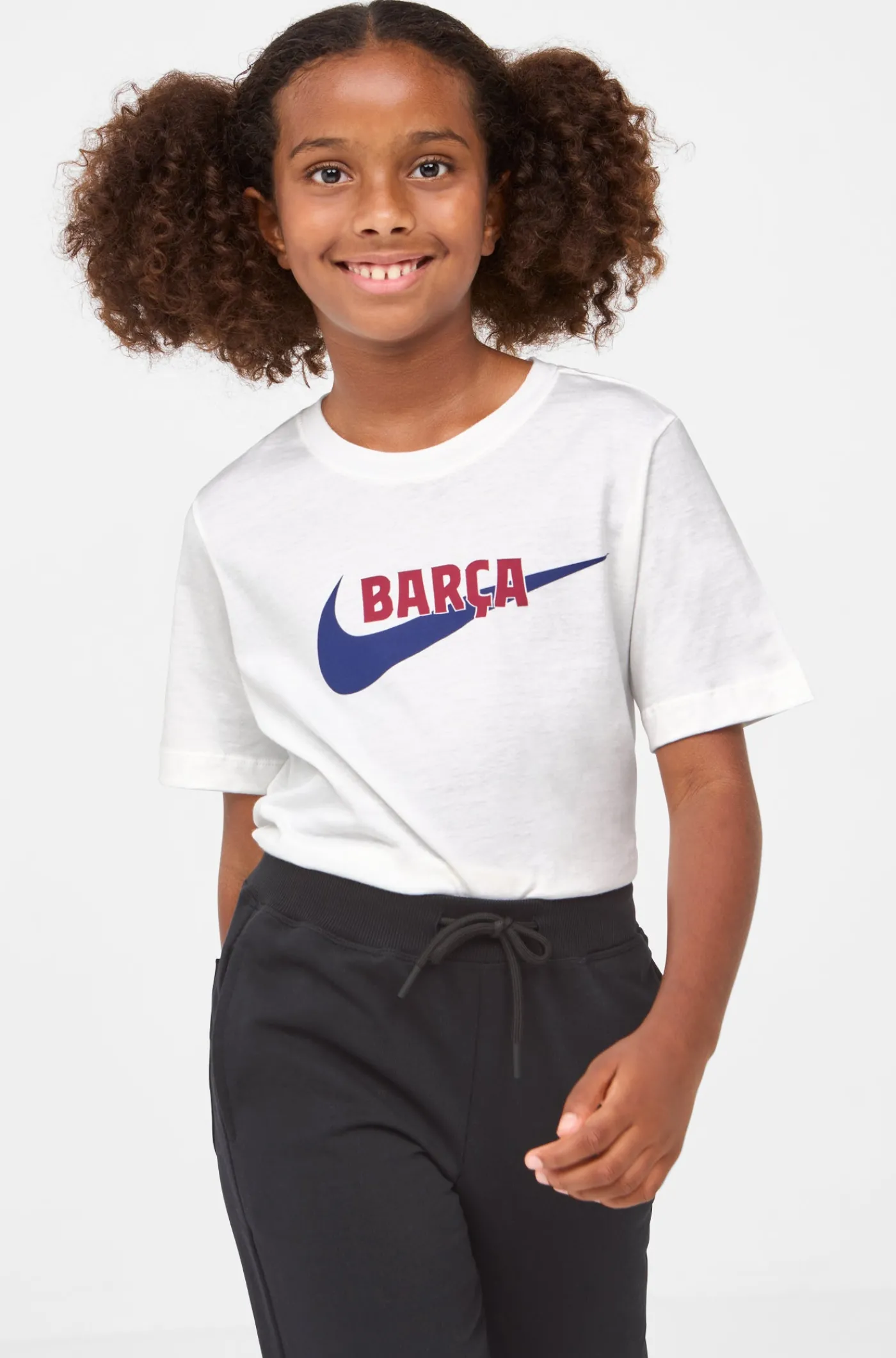 Sale Camiseta blanca Barça Nike - Junior Niños Camisetas Y Polos