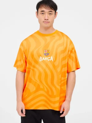 Discount Camiseta de manga corta con trama Barça Hombre Camisetas Y Polos