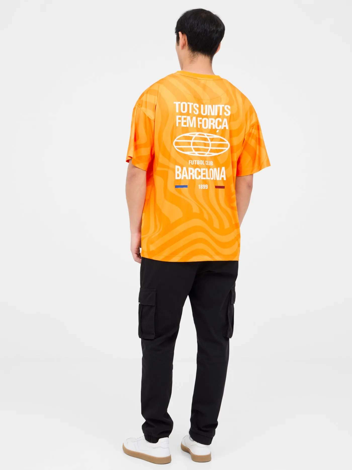 Discount Camiseta de manga corta con trama Barça Hombre Camisetas Y Polos