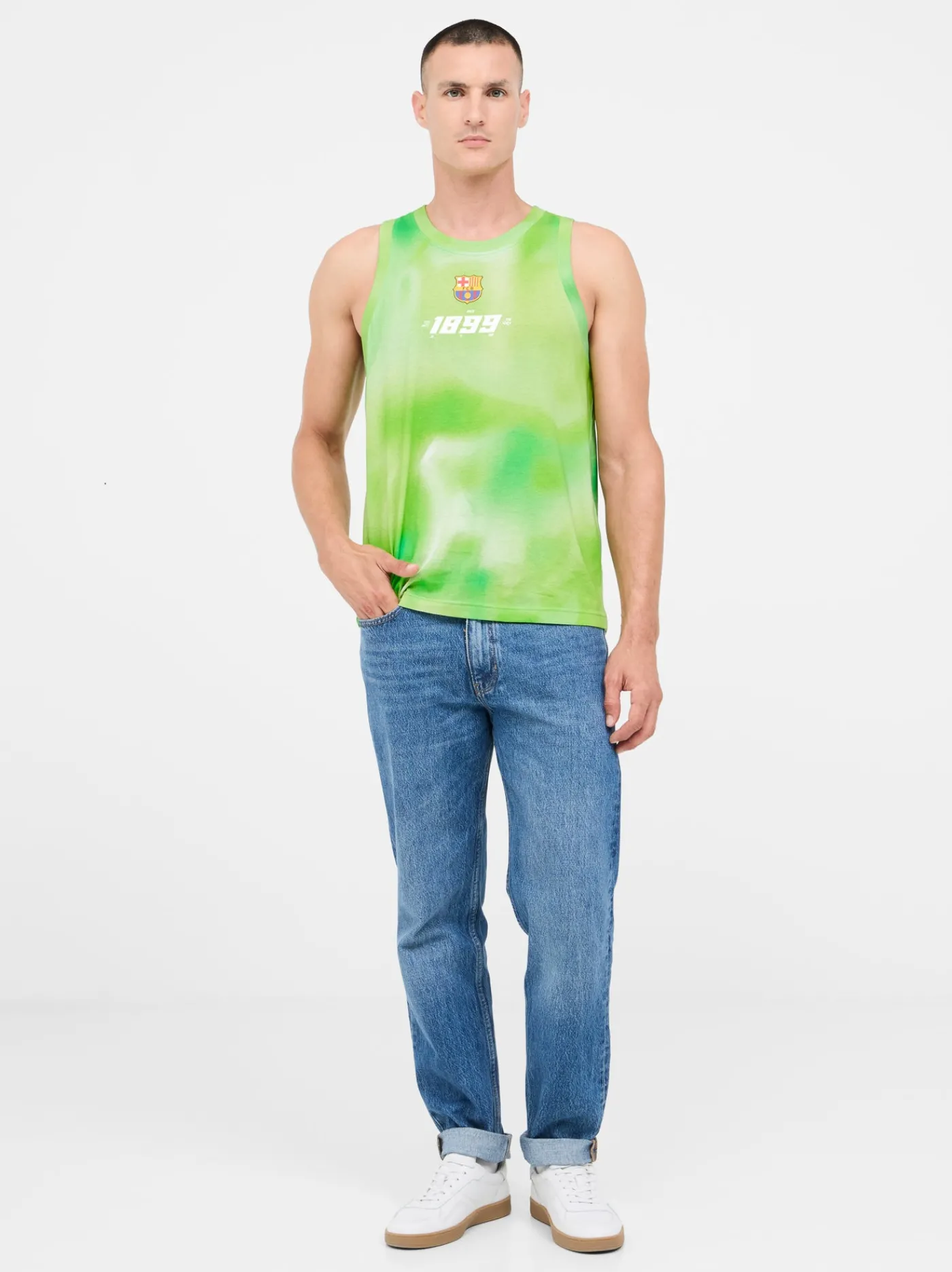 Cheap Camiseta de tirantes verde Barça Hombre Camisetas Y Polos | Camisetas Y Polos