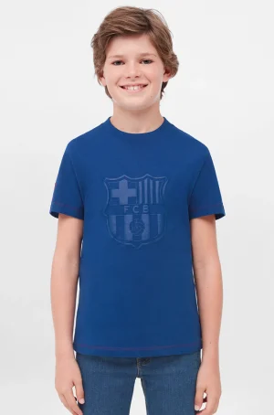 Outlet Camiseta escudo azul Barça - Junior Niños Camisetas Y Polos
