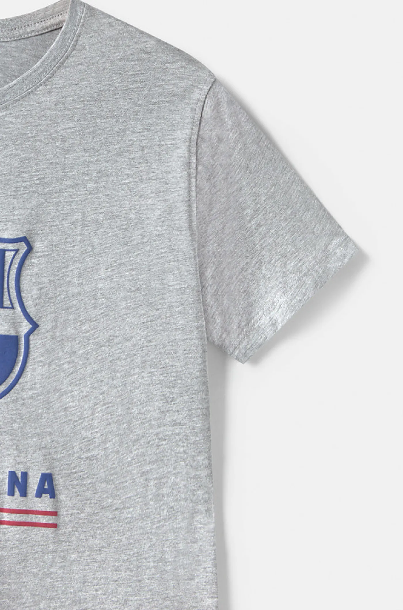 Sale Camiseta escudo - Gris jaspeado Hombre Camisetas Y Polos