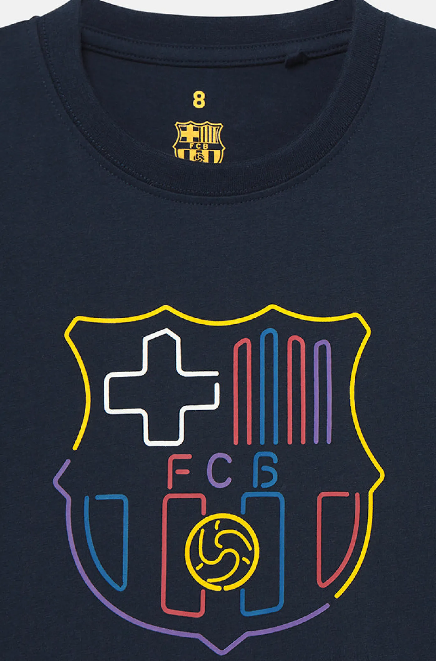 New Camiseta escudo multicolor Barça - Junior Niños Camisetas Y Polos