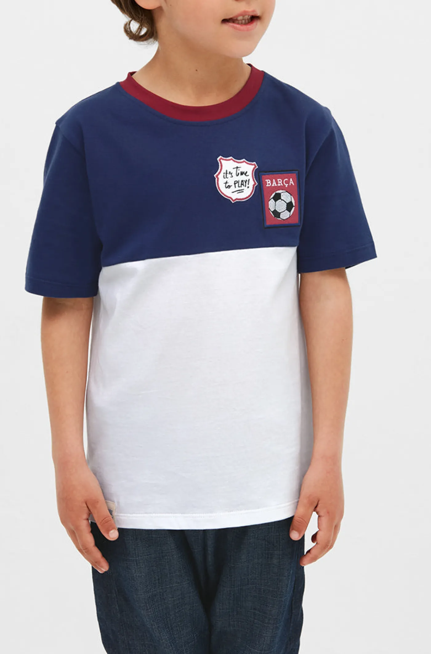 Cheap Camiseta escudo y balón - Niño Niños Camisetas Y Polos