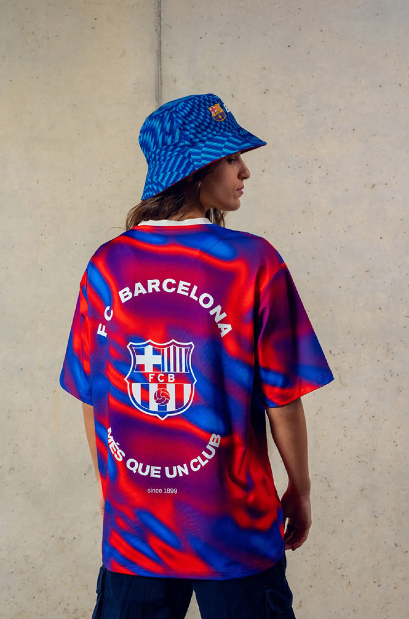 Store Camiseta estampada roja escudo Barça Hombre Camisetas Y Polos | Camisetas Y Polos