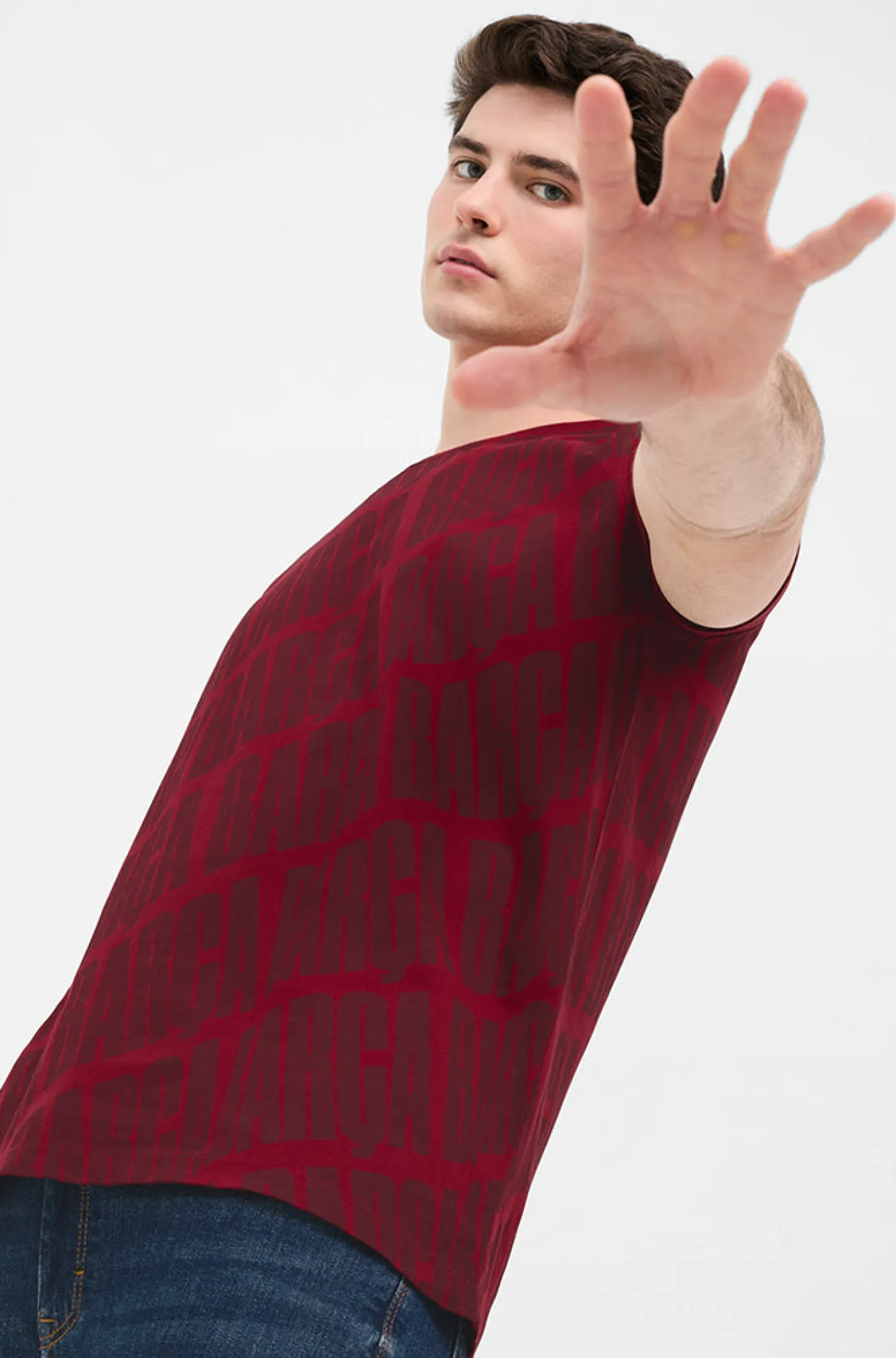 Fashion Camiseta estampado Barça Hombre Camisetas Y Polos