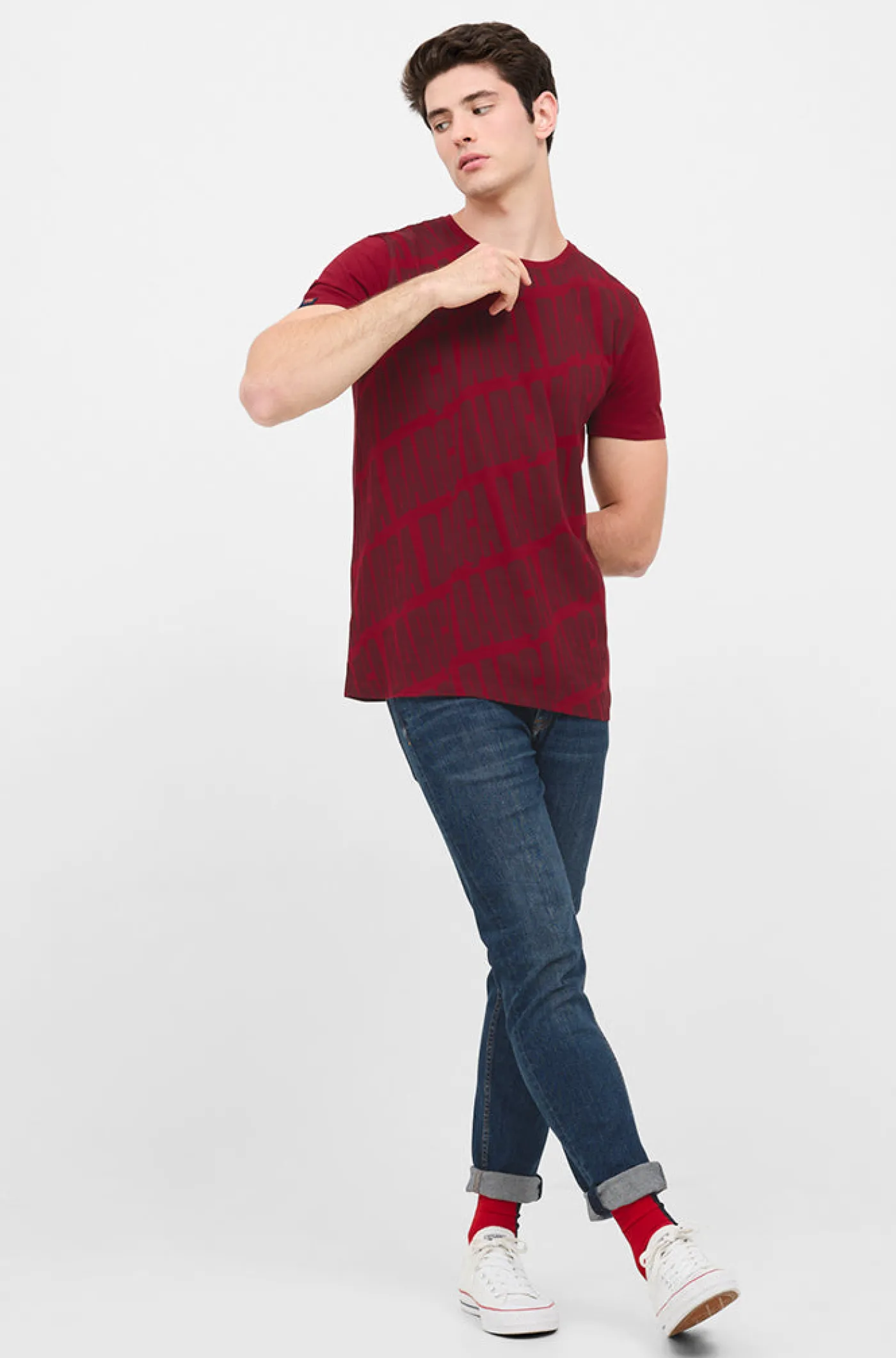 Fashion Camiseta estampado Barça Hombre Camisetas Y Polos