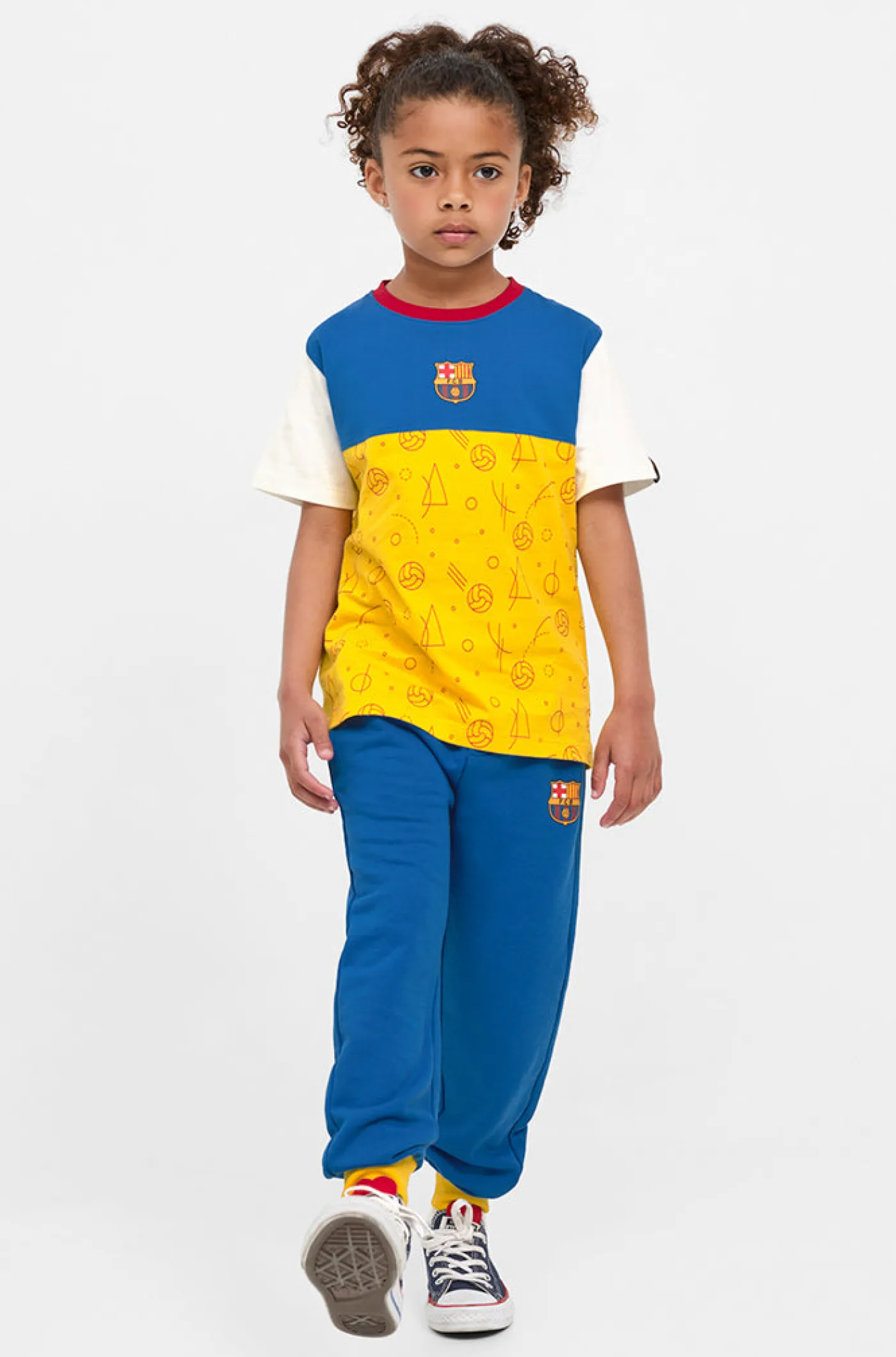 Flash Sale Camiseta figuras Barça - Júnior Niños Camisetas Y Polos