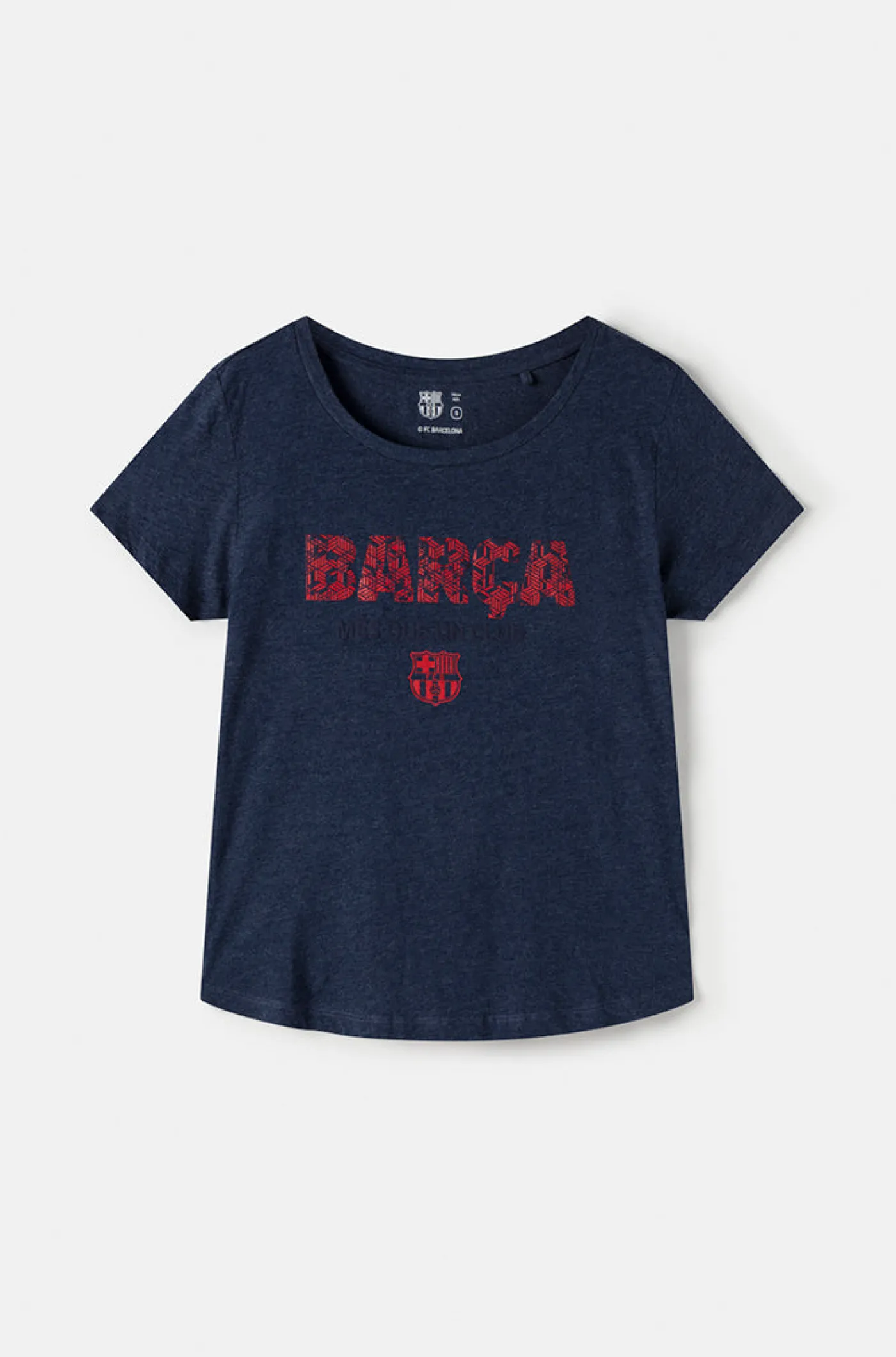Cheap Camiseta "Més que un club" - Azul denim Mujer Camisetas Y Polos