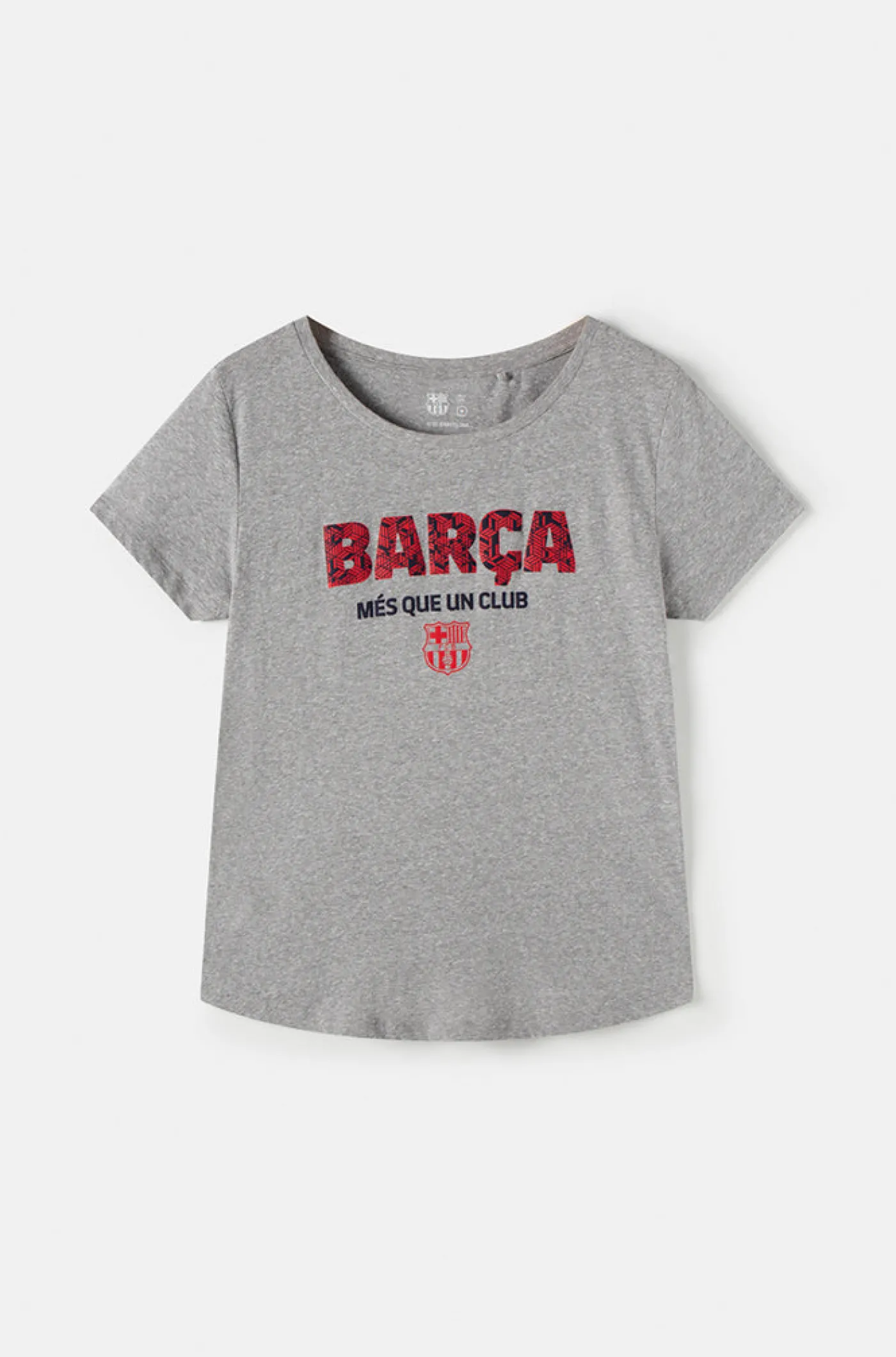 Fashion Camiseta "Més que un club" - Gris jaspeado Mujer Camisetas Y Polos