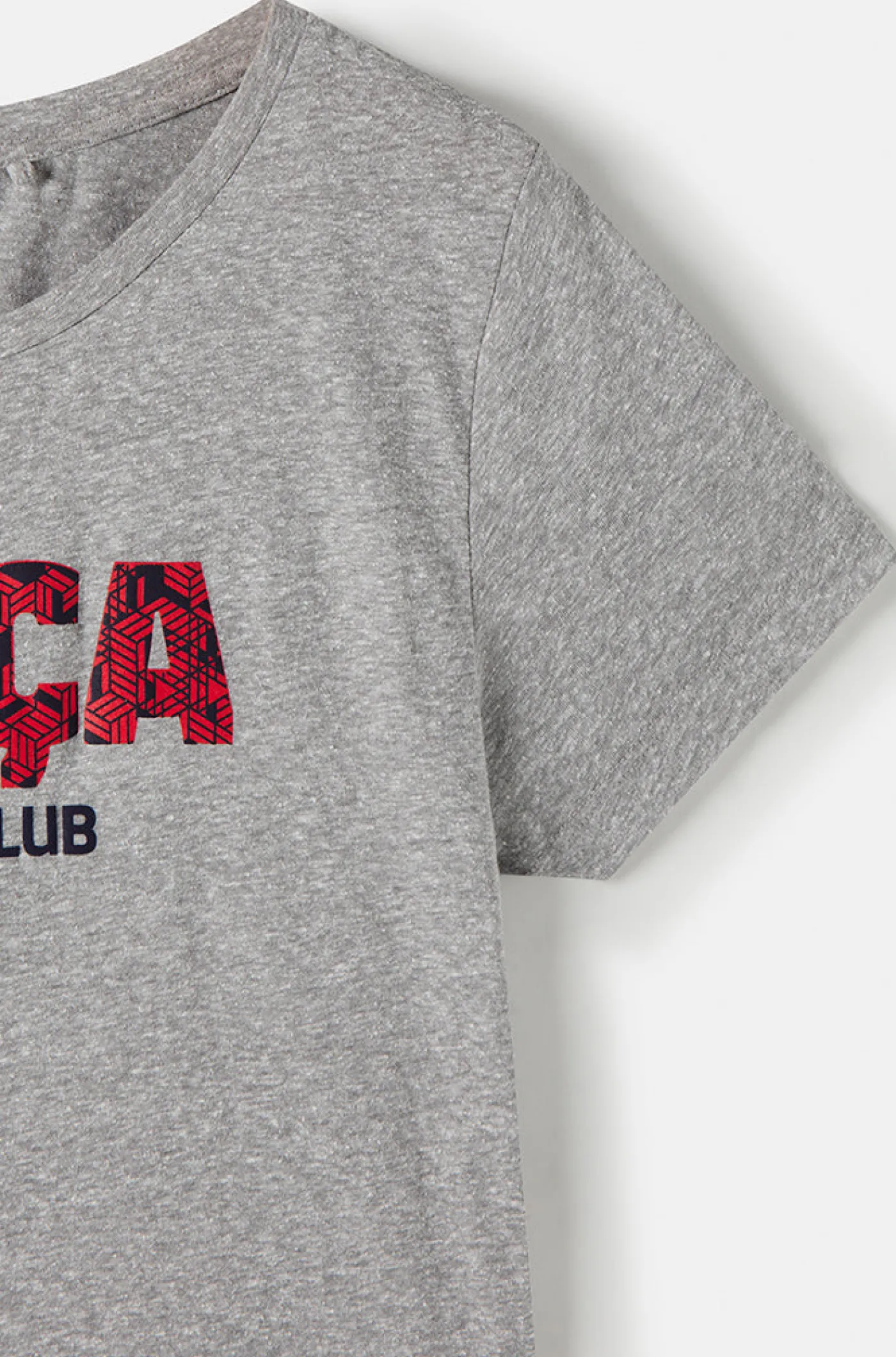 Fashion Camiseta "Més que un club" - Gris jaspeado Mujer Camisetas Y Polos
