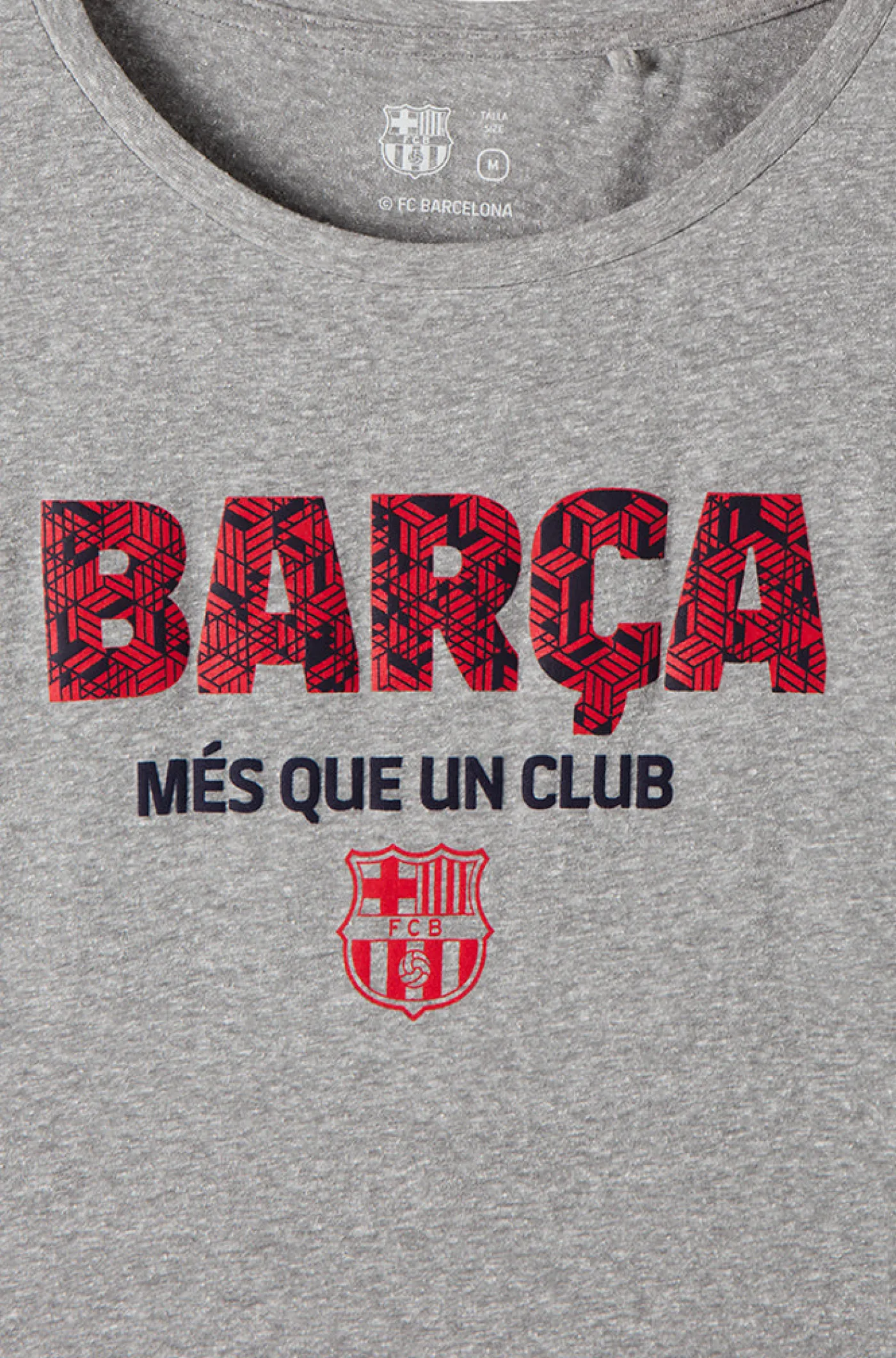 Fashion Camiseta "Més que un club" - Gris jaspeado Mujer Camisetas Y Polos
