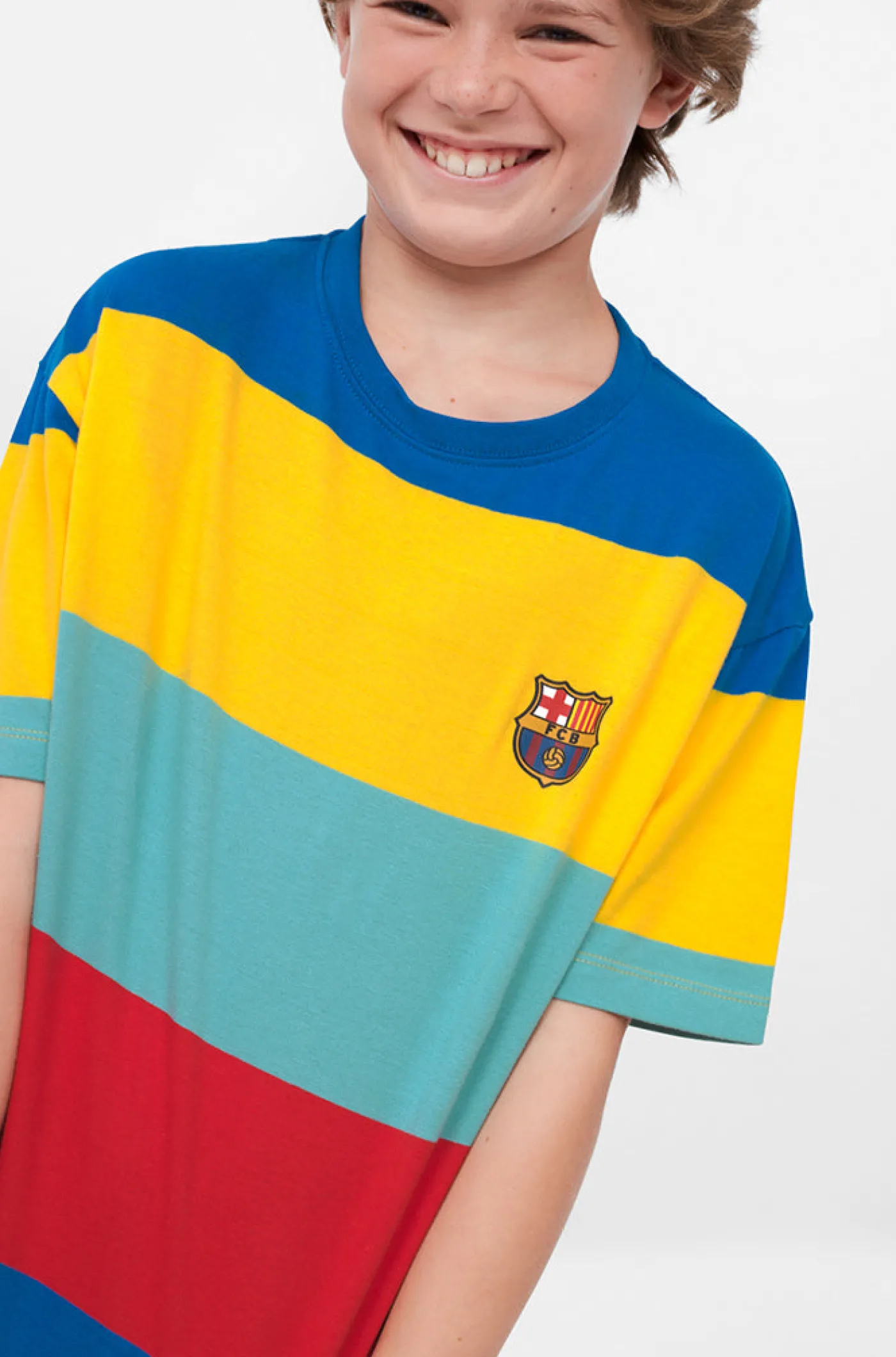 Sale Camiseta multicolor Barça - Júnior Niños Camisetas Y Polos