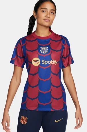 Outlet Camiseta Pre-Partido blaugrana - Mujer Mujer Camisetas