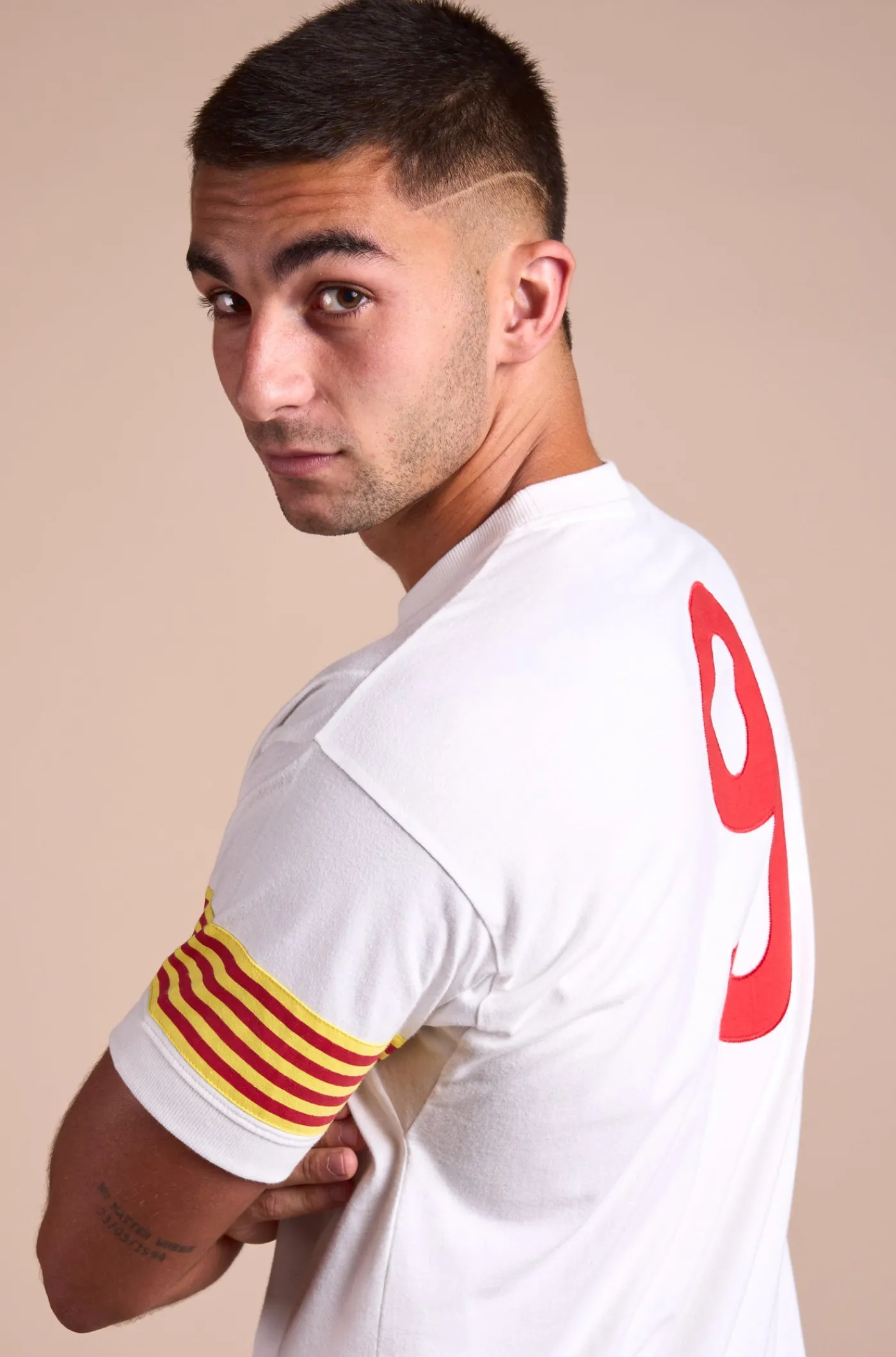 Fashion Camiseta Retro blanca 70's Johan Cruyff Hombre Camisetas Y Polos