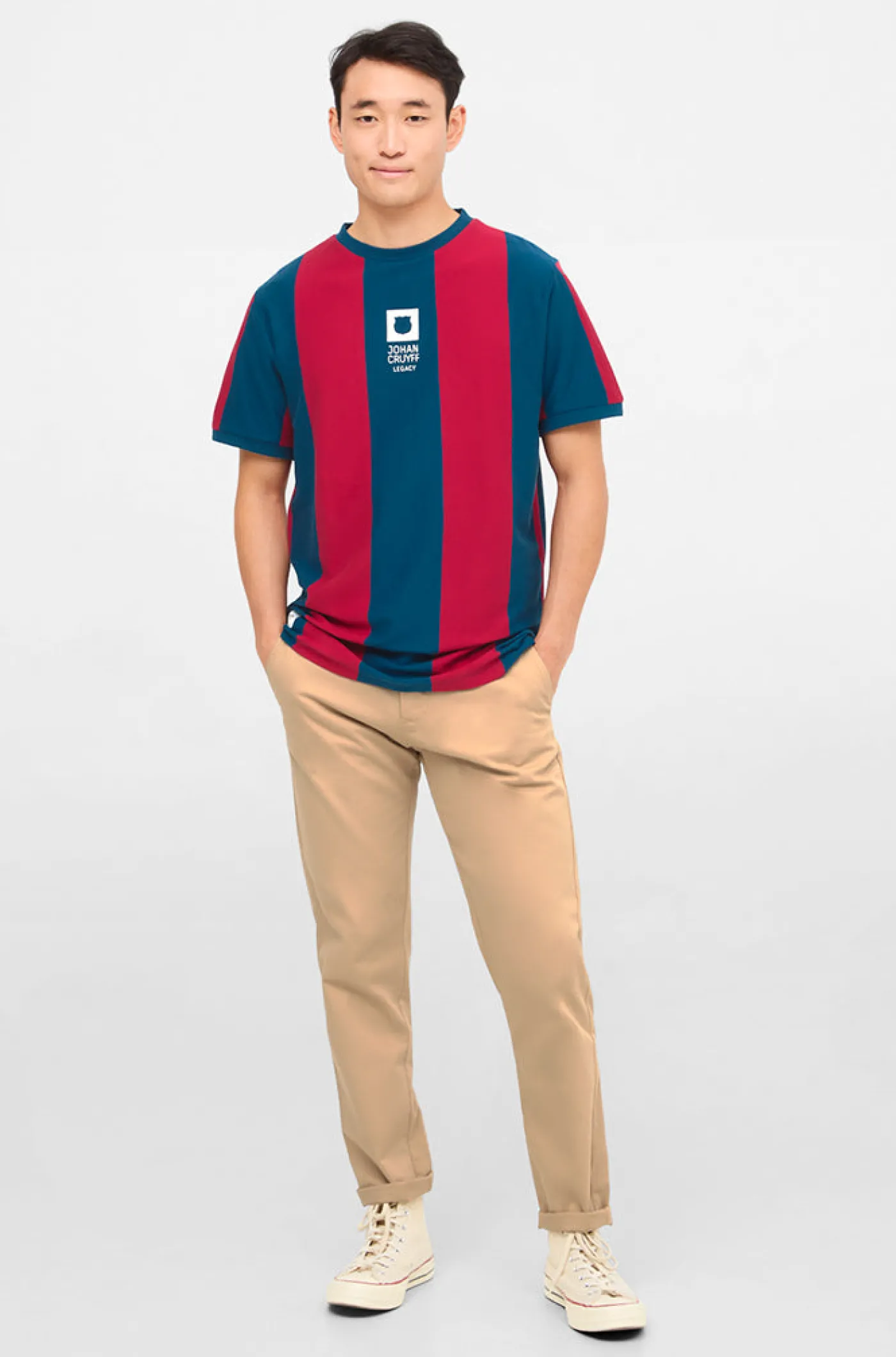 Outlet Camiseta retro blaugrana Barça Cruyff Hombre Camisetas Y Polos