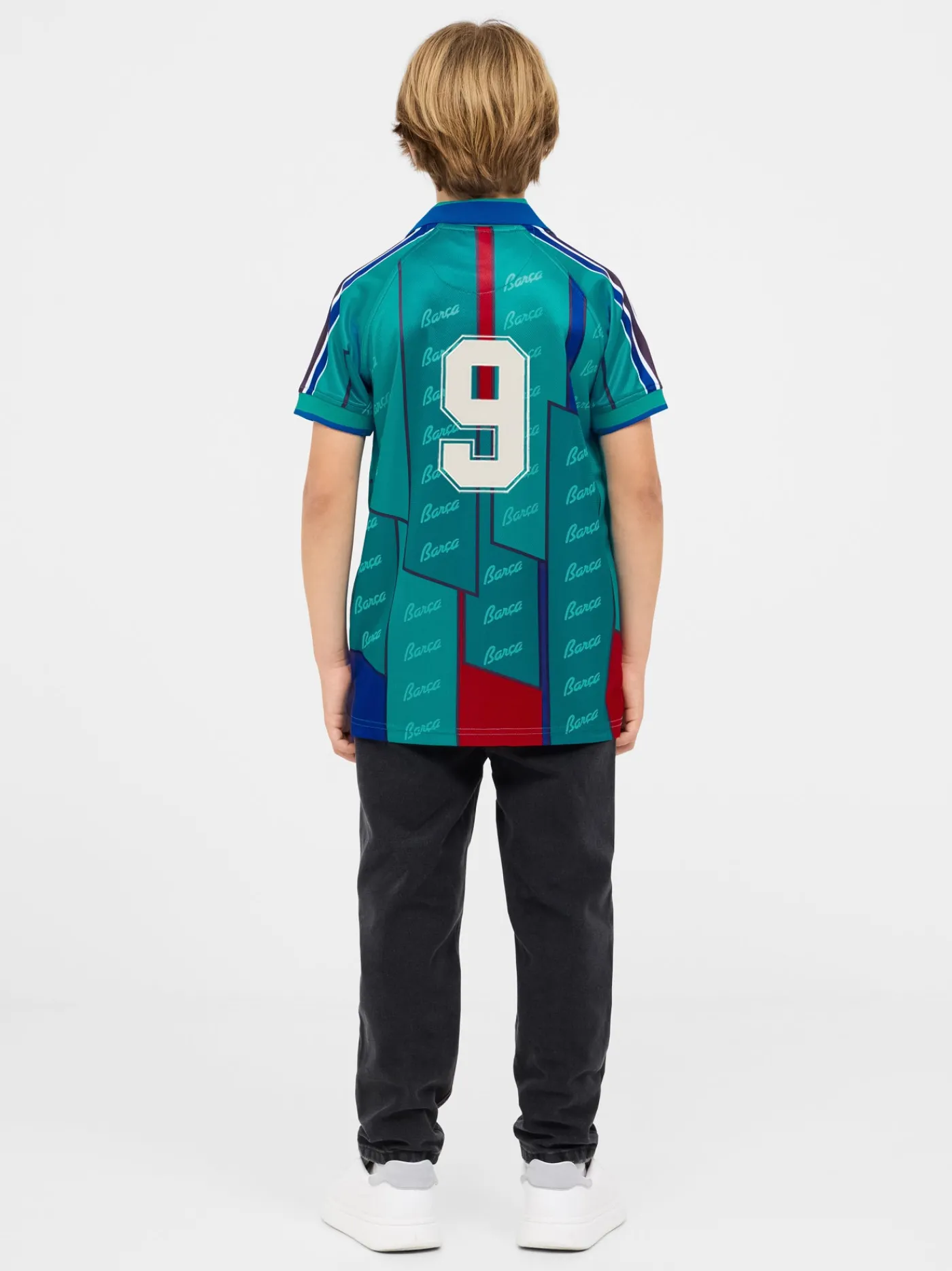 Cheap Camiseta temporada 1995-97 - con dorsal 9 Junior Niños Camisetas Y Polos