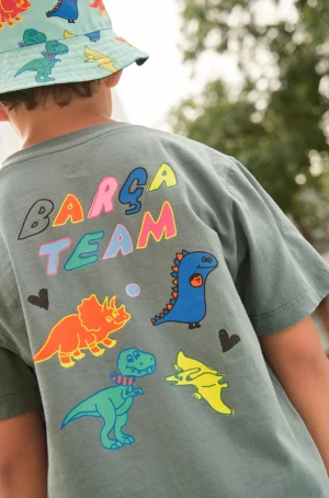 Flash Sale Camiseta verde dinos Barça - Junior Niños Camisetas Y Polos | Chándals