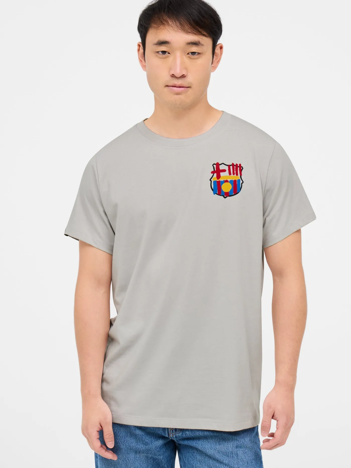 Hot Camsieta gris Barça Hombre Camisetas Y Polos
