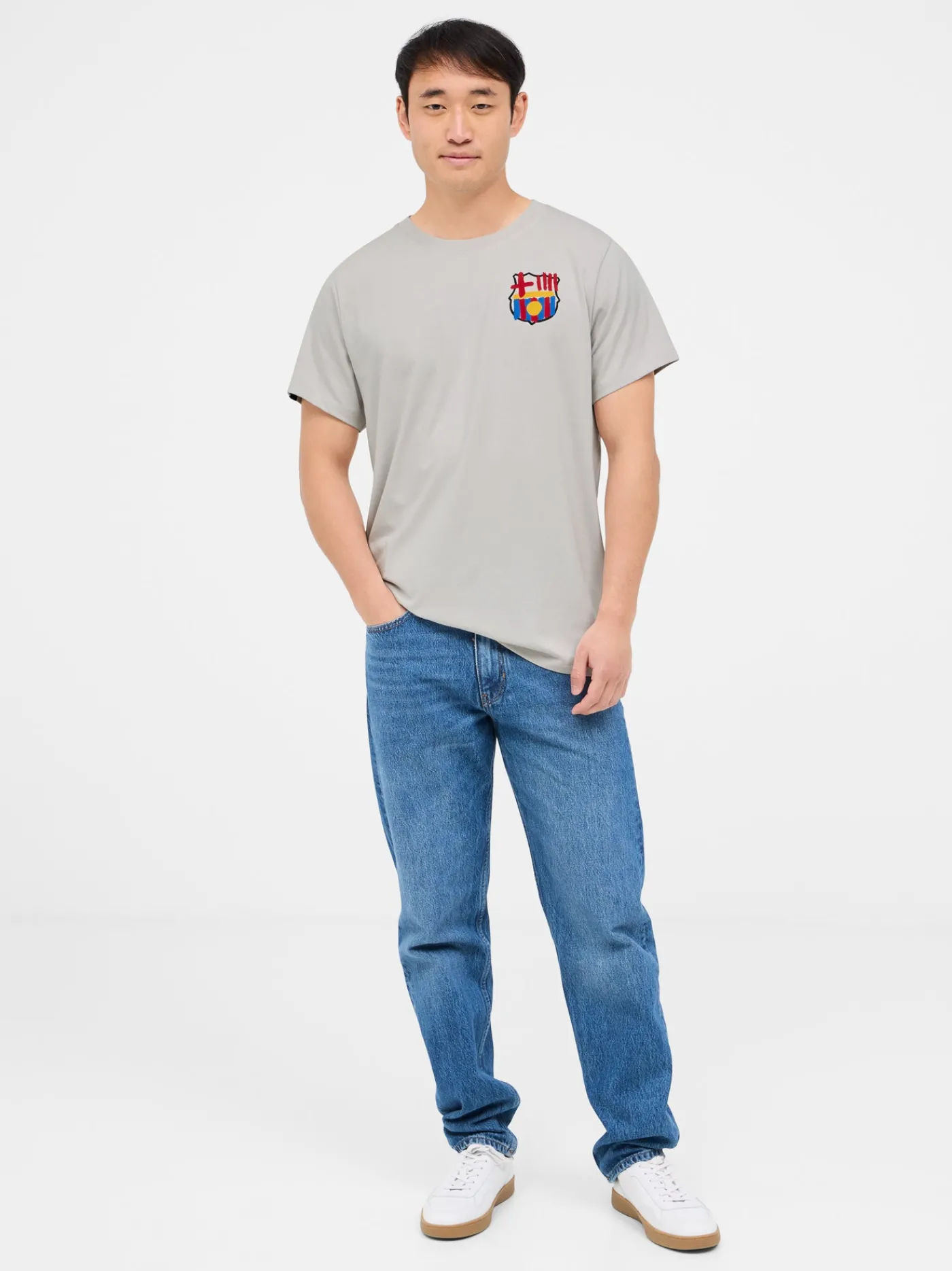 Hot Camsieta gris Barça Hombre Camisetas Y Polos