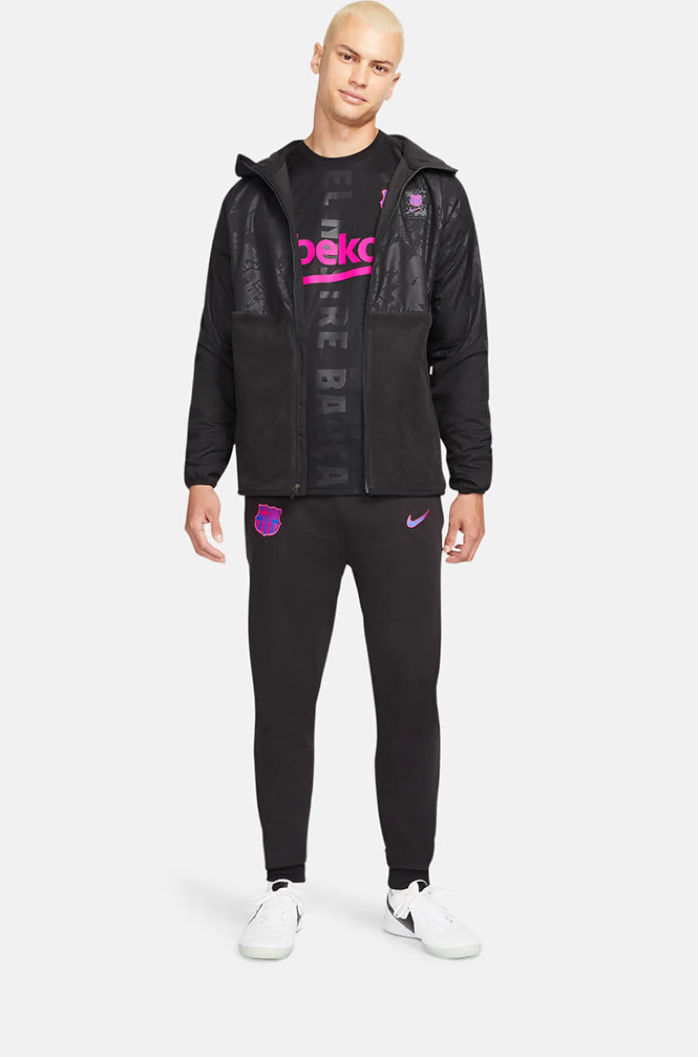 Hot Chaqueta cortavientos Barça Nike Hombre Abrigos Y Chaquetas