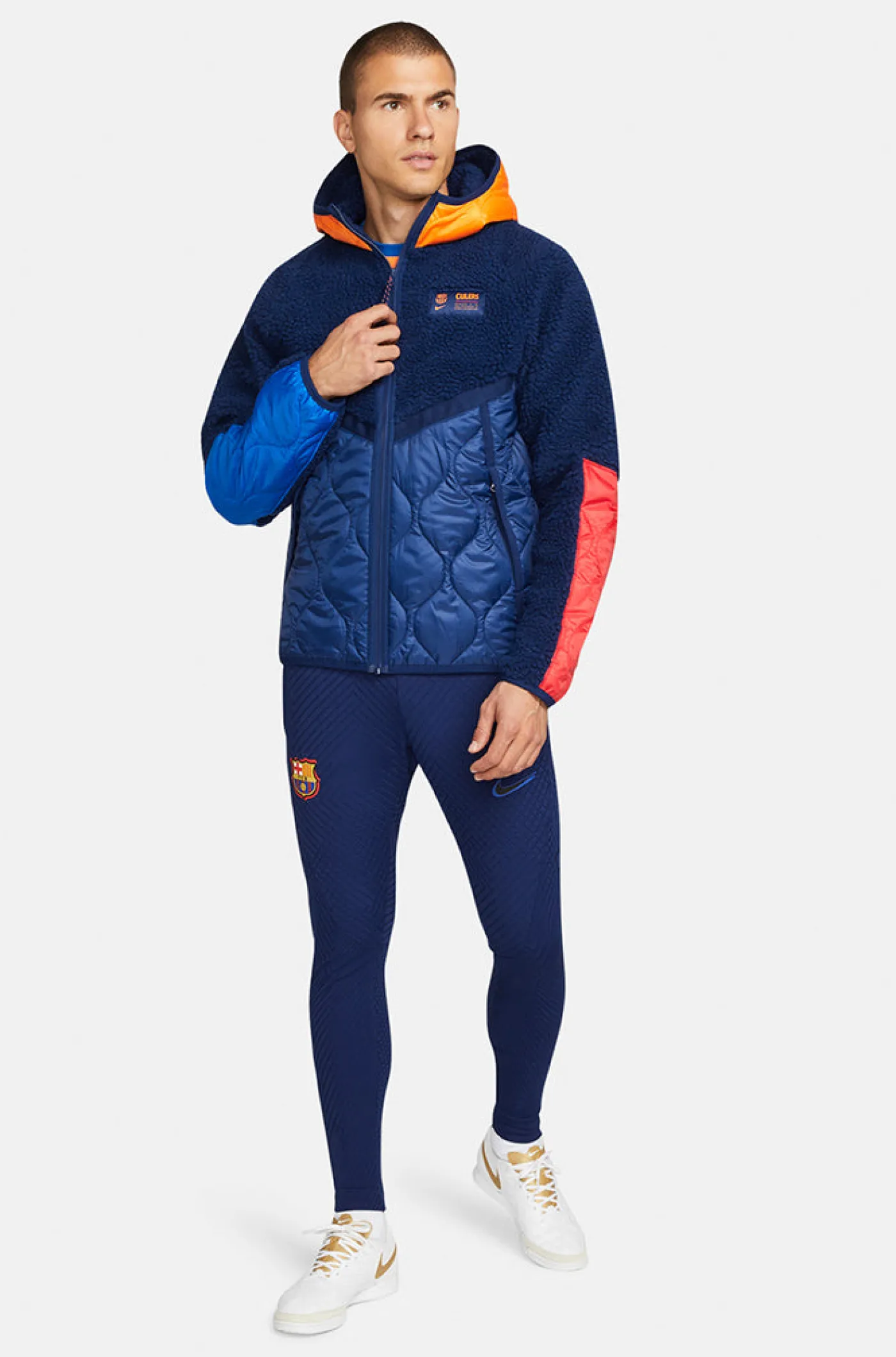 Clearance Chaqueta Culers Barça Nike Hombre Abrigos Y Chaquetas