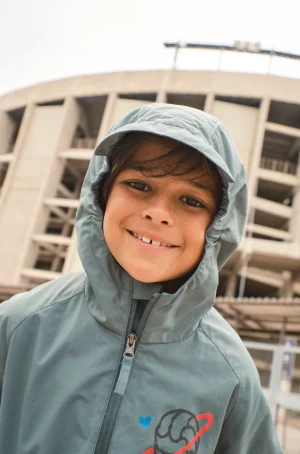 Shop Chaqueta impermeable Pelota Barça - Júnior Niños Abrigos Y Chaquetas