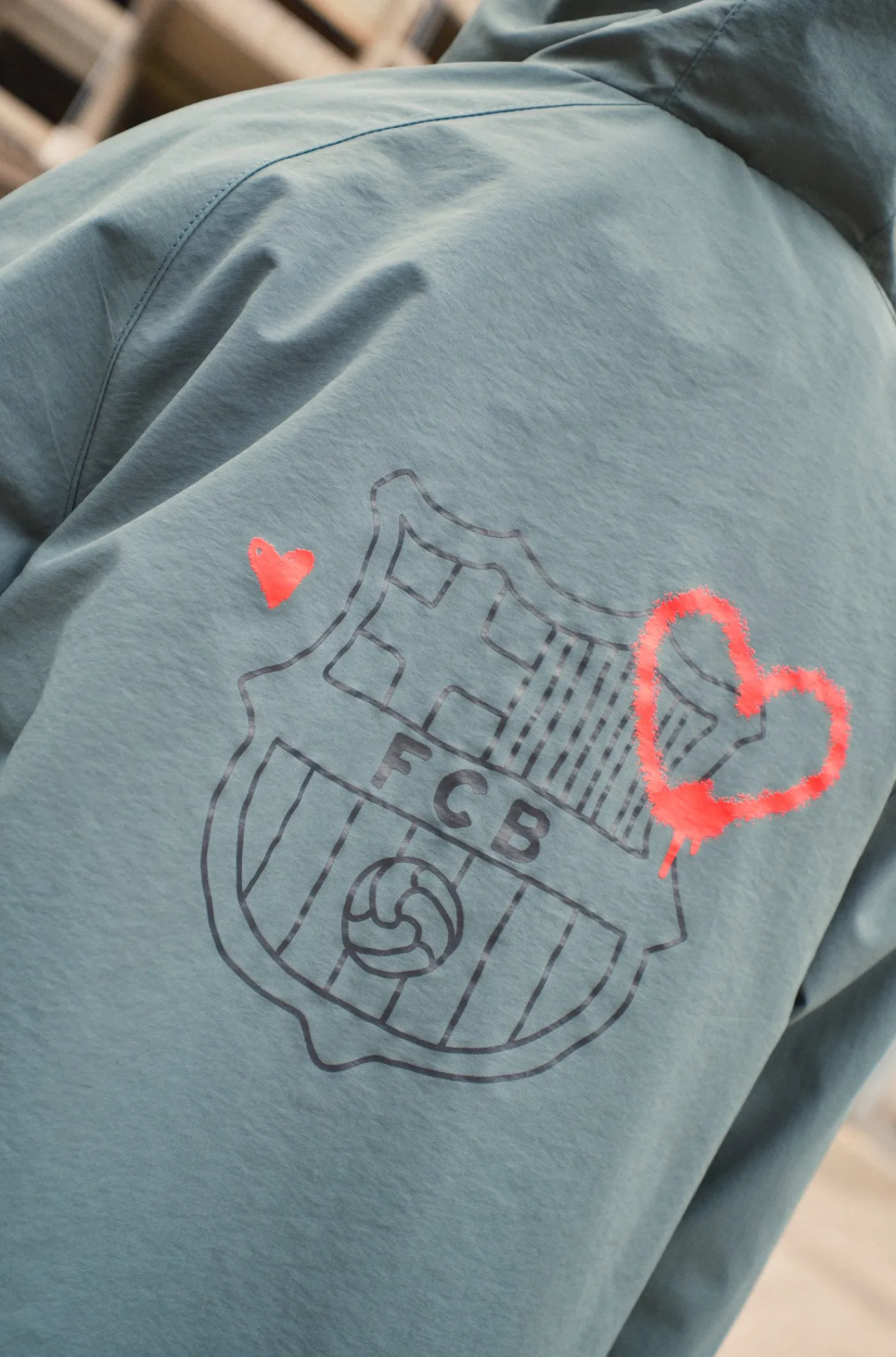 Shop Chaqueta impermeable Pelota Barça - Júnior Niños Abrigos Y Chaquetas