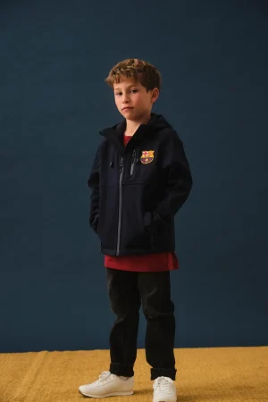 Best Chaqueta softshell Barça azul marino - Junior Niños Abrigos Y Chaquetas