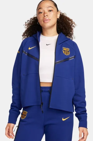 Discount Chaqueta tech azul Barça Nike - Mujer Mujer Sudaderas Y Jerséis