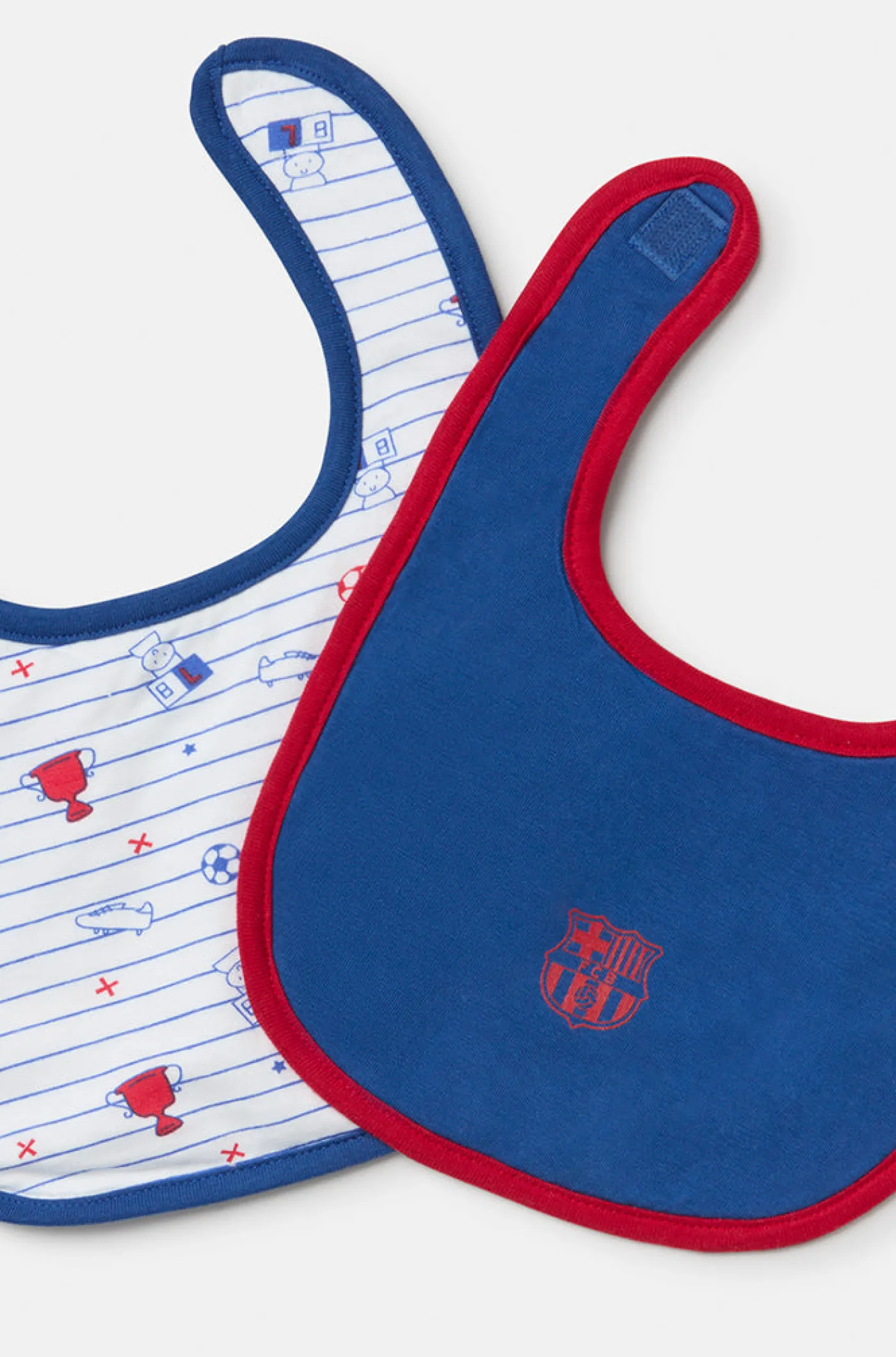 Sale Pack 2 baberos algodón Barça – Bebé Niños Bebés