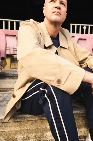 Outlet Pantalón azul Barça + Cruyff Hombre Pantalones Y Shorts