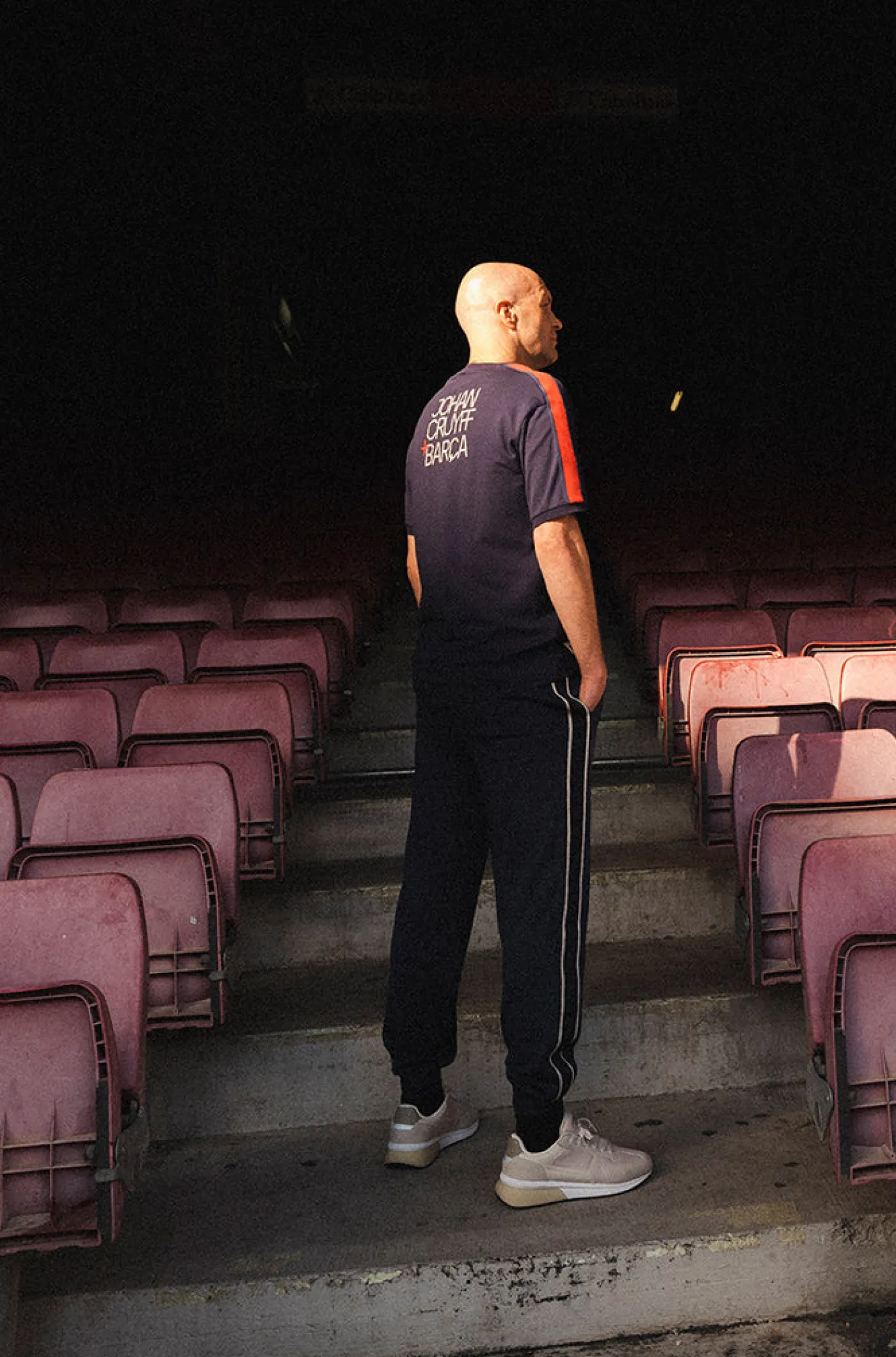 Outlet Pantalón azul Barça + Cruyff Hombre Pantalones Y Shorts