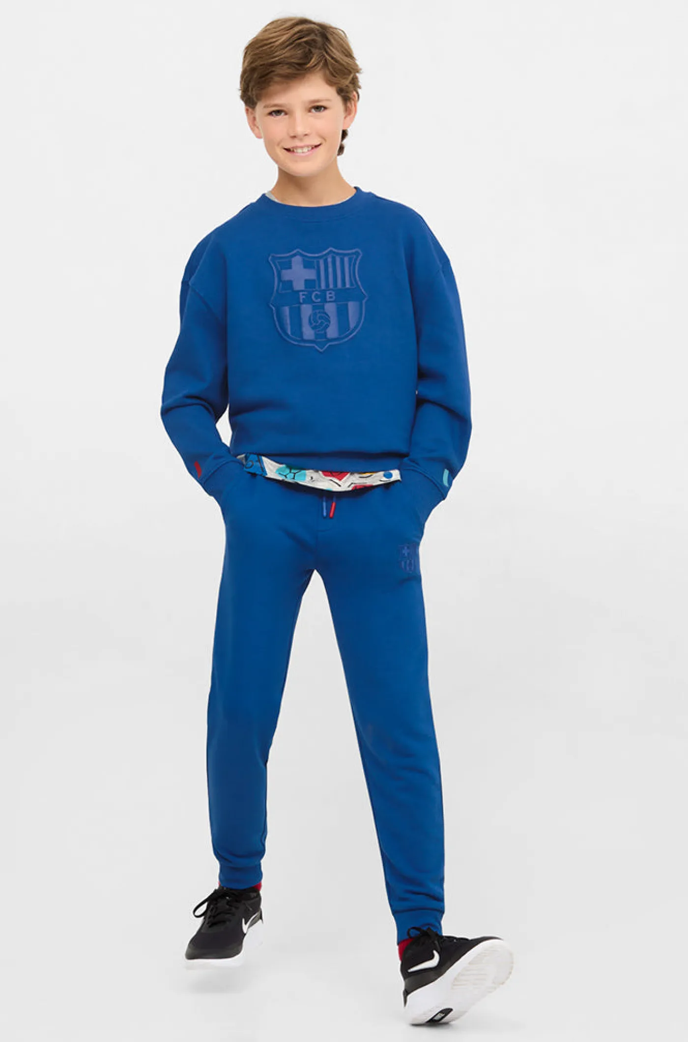 Best Pantalón azul Barça - Junior Niños Pantalones Y Shorts | Chándals