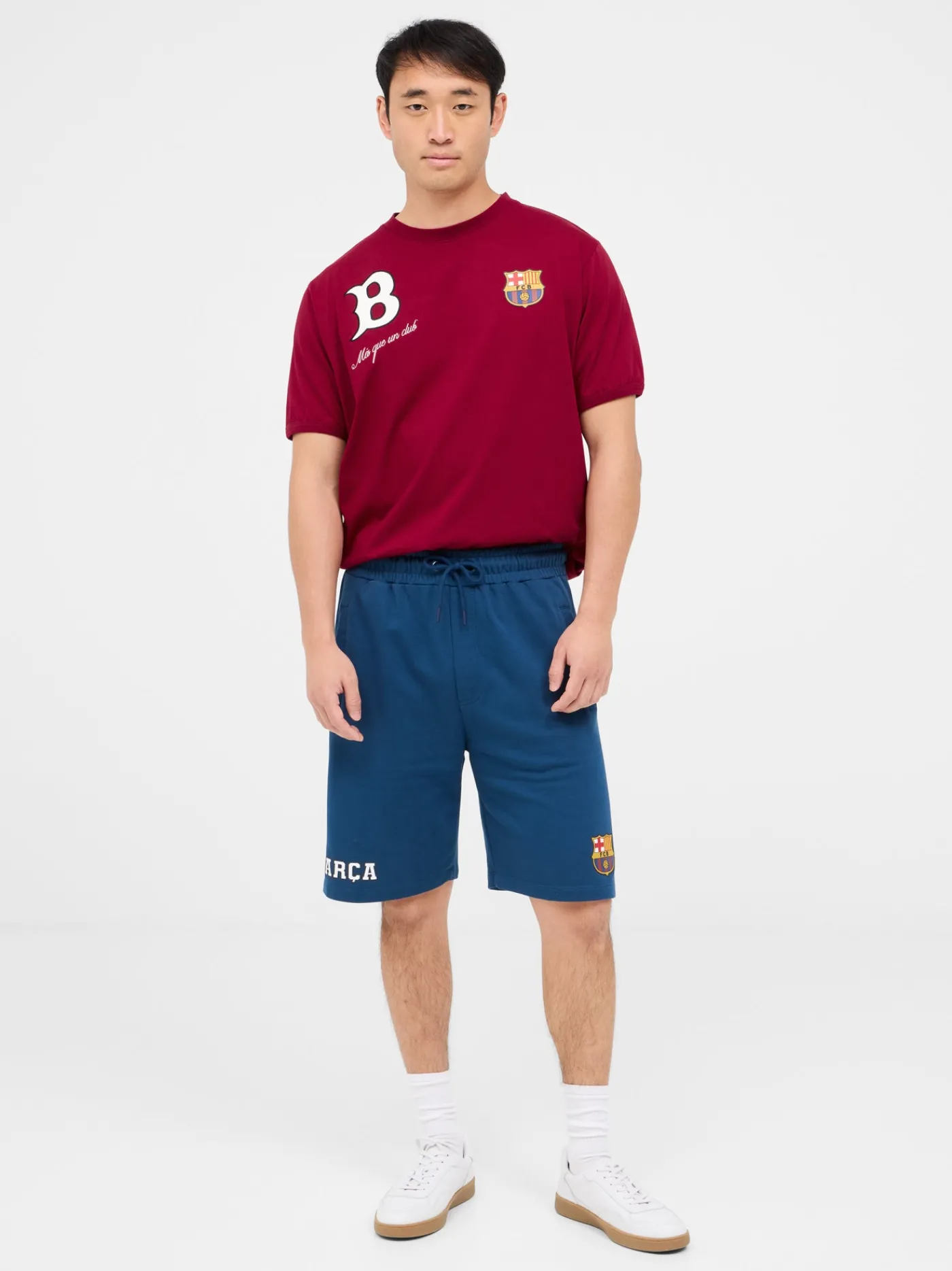 Shop Pantalón corto azul Barça Hombre Pantalones Y Shorts