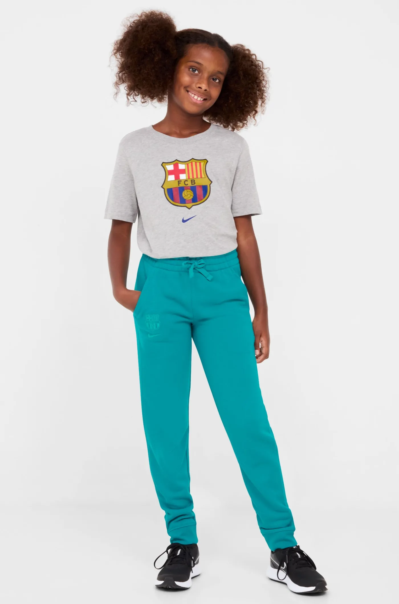 Shop Pantalón escudo verde Barça Nike - Junior Niños Pantalones Y Shorts | Chándals