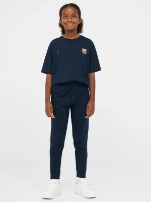 Sale Pantalón navy Barça – Junior Niños Pantalones Y Shorts | Chándals