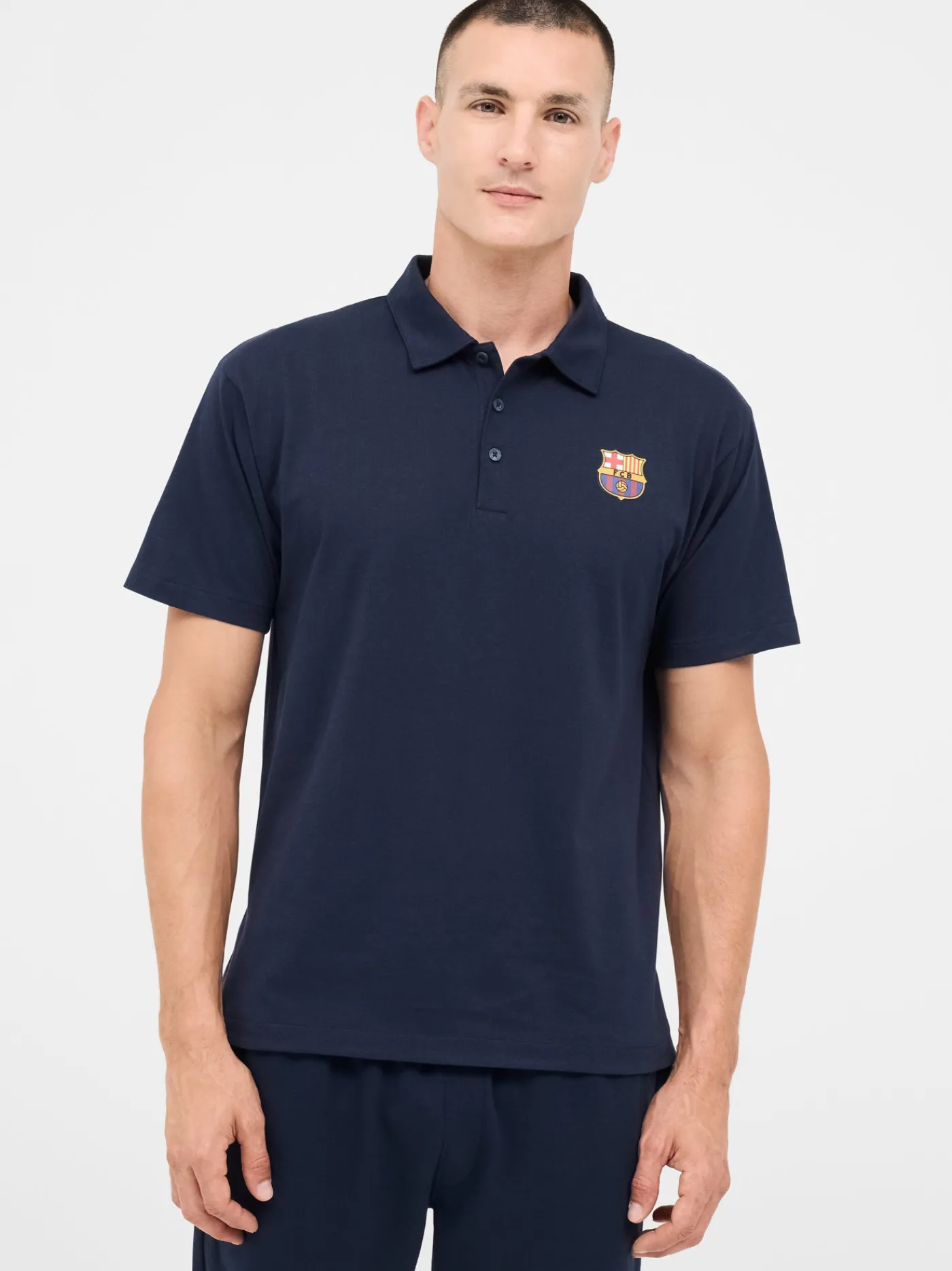 Shop Polo navy Barça Hombre Camisetas Y Polos