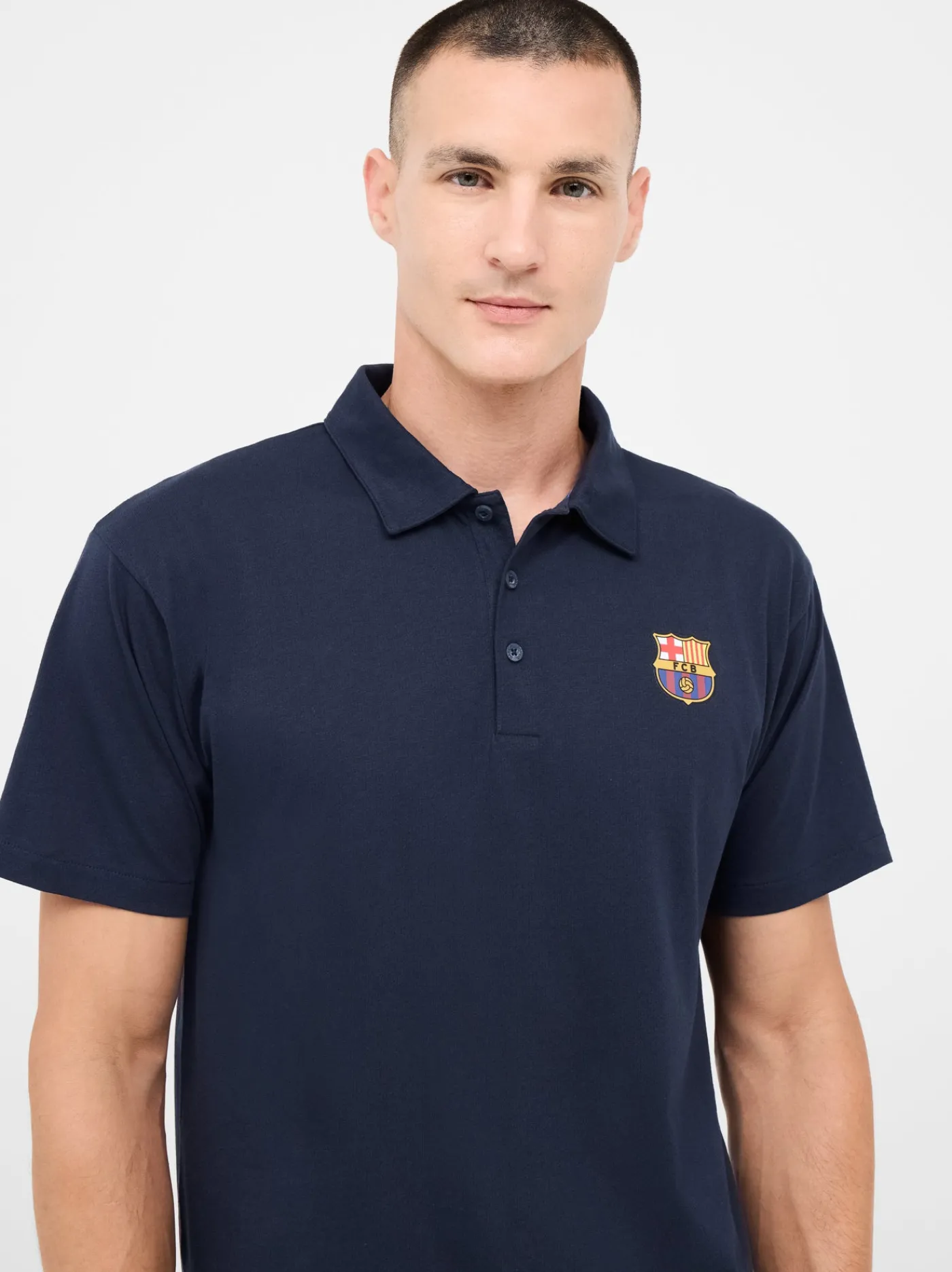 Shop Polo navy Barça Hombre Camisetas Y Polos