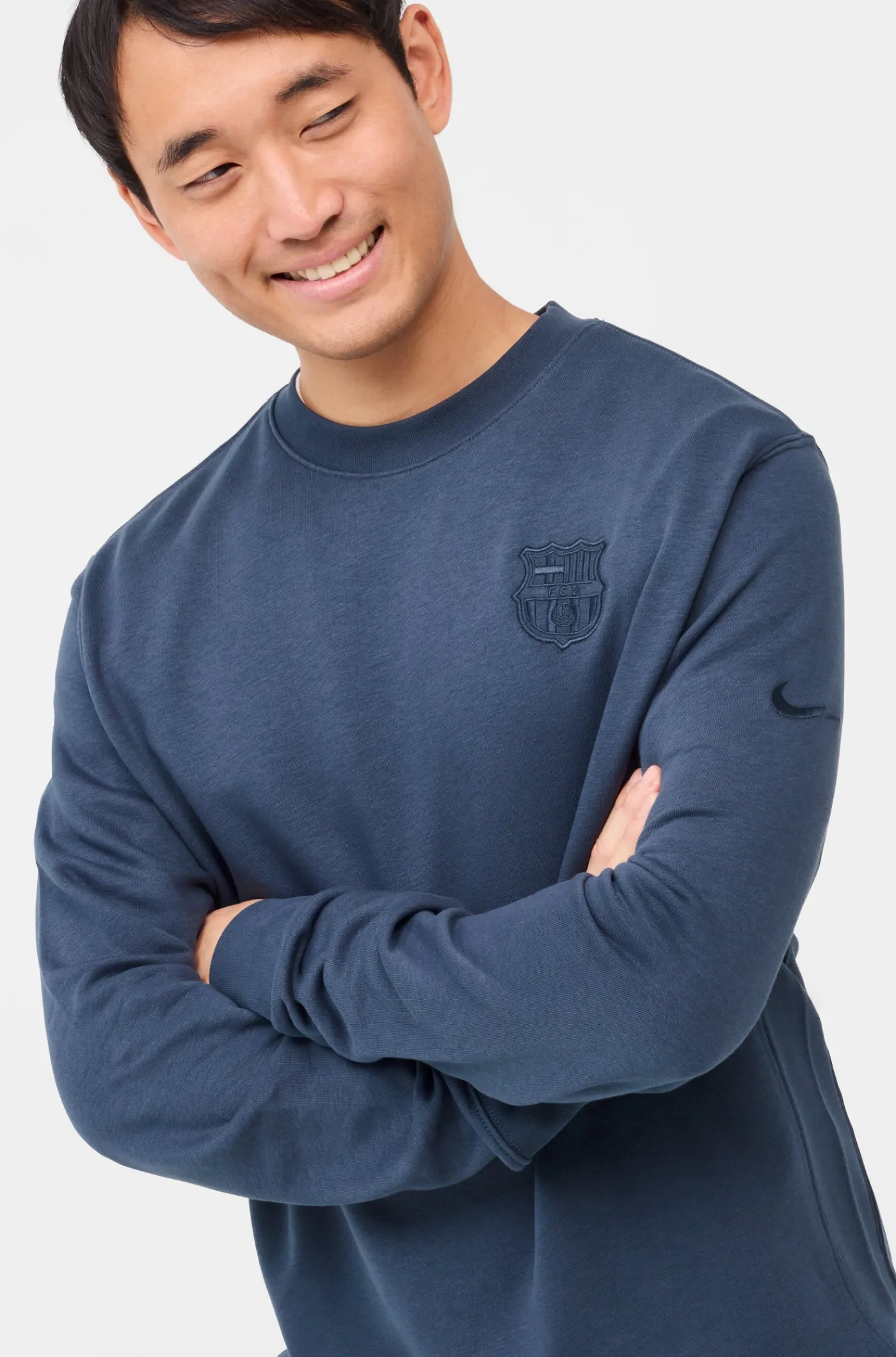 Flash Sale Sudadera azul Barça Nike Hombre Sudaderas | Chándals